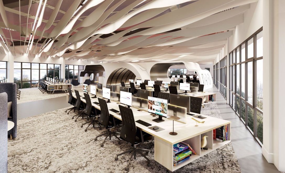 British Airways Office Refurb Visualisations - Northmade