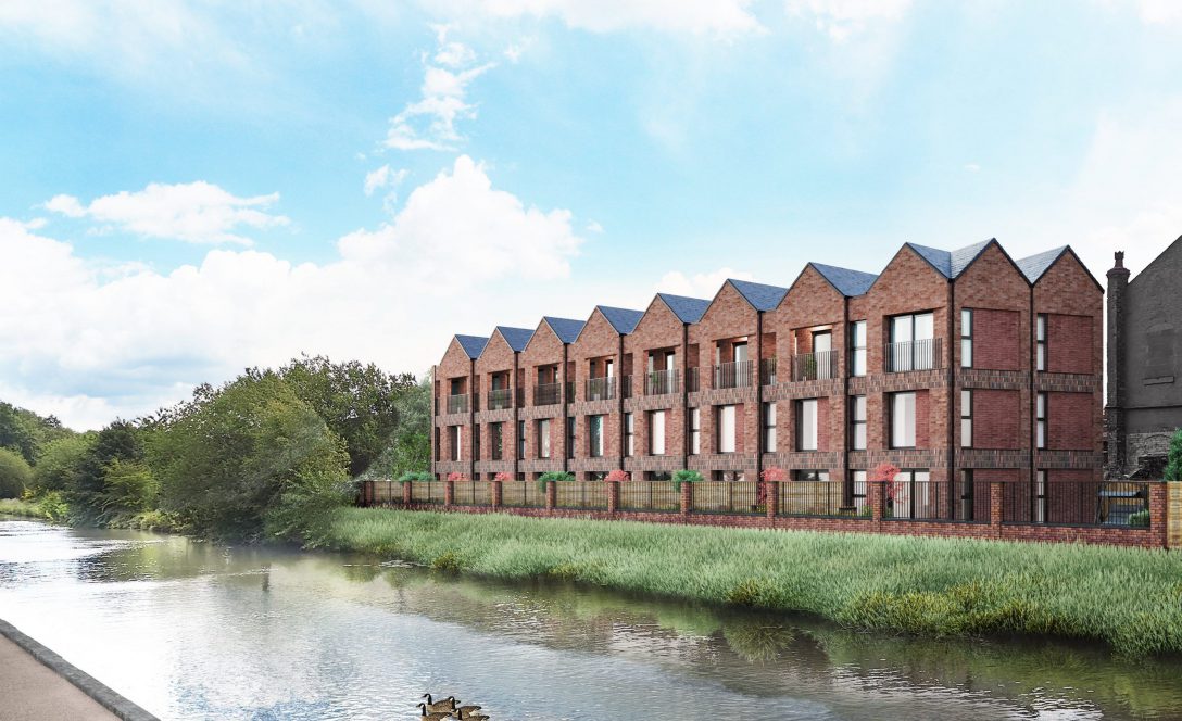 2007_MAYA_architectural visualisation - canal side street scene