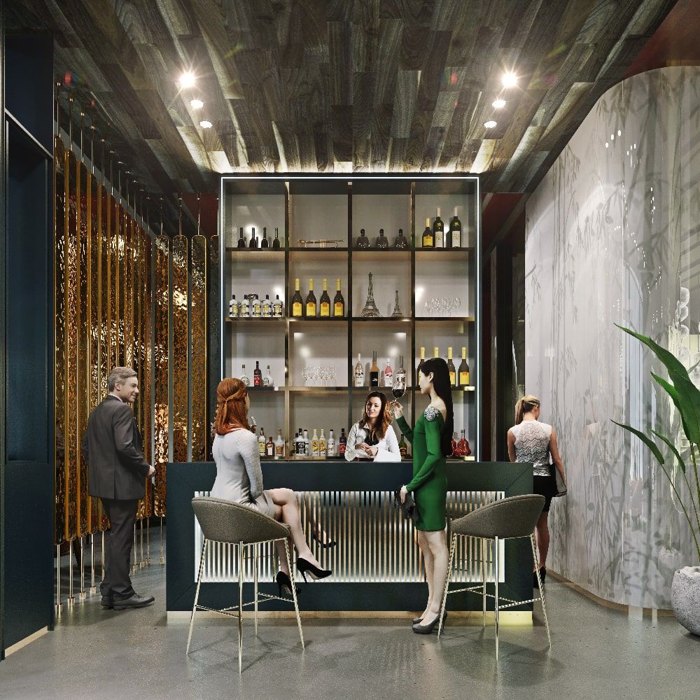 bar hospitality - hot visualisation roomsets