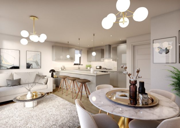 cube homes interior visualisation - luxury home development