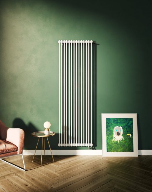 product visualisation - radiator CGI roomset