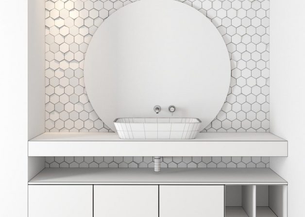 white render roomset