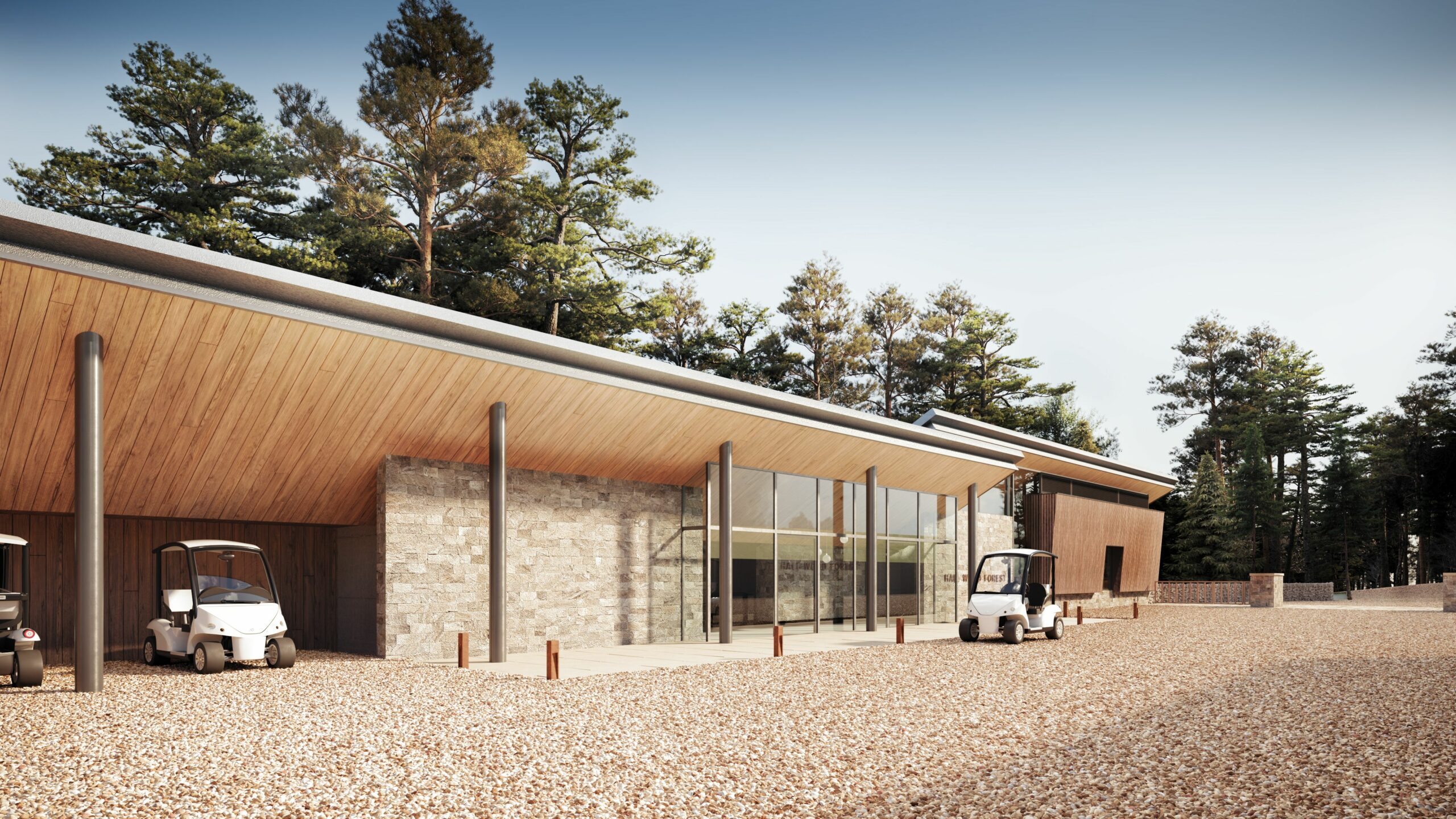 Luxury staycation property development architectural visualisation
