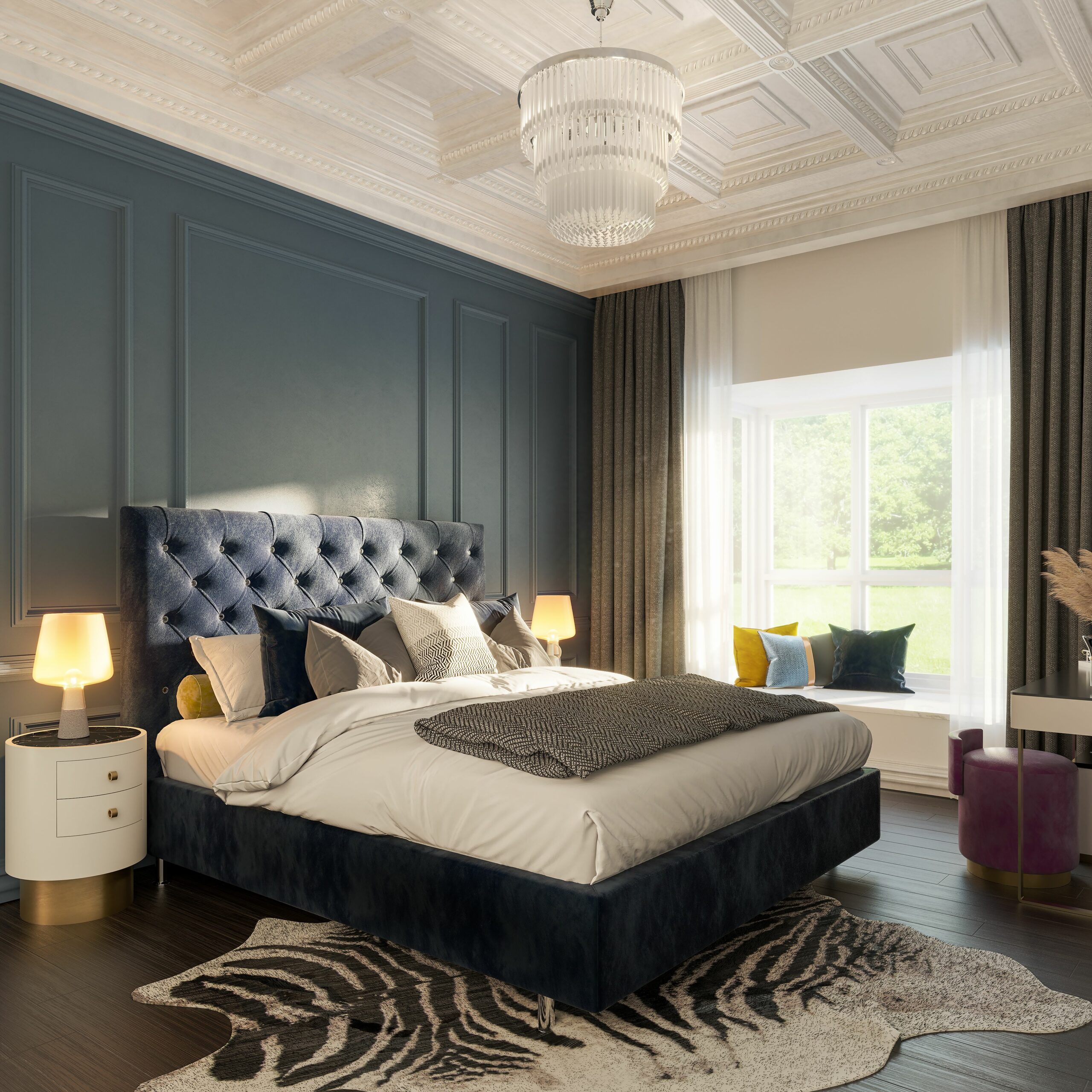 super prime real estate interior visualisation - INT_NM_R&D_HARRODS BEDROOM 1 VIEW 1