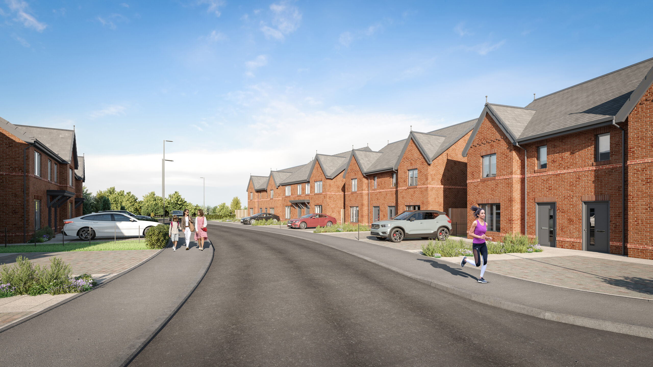 street scene near john lewis cheadle cheshire external cgi