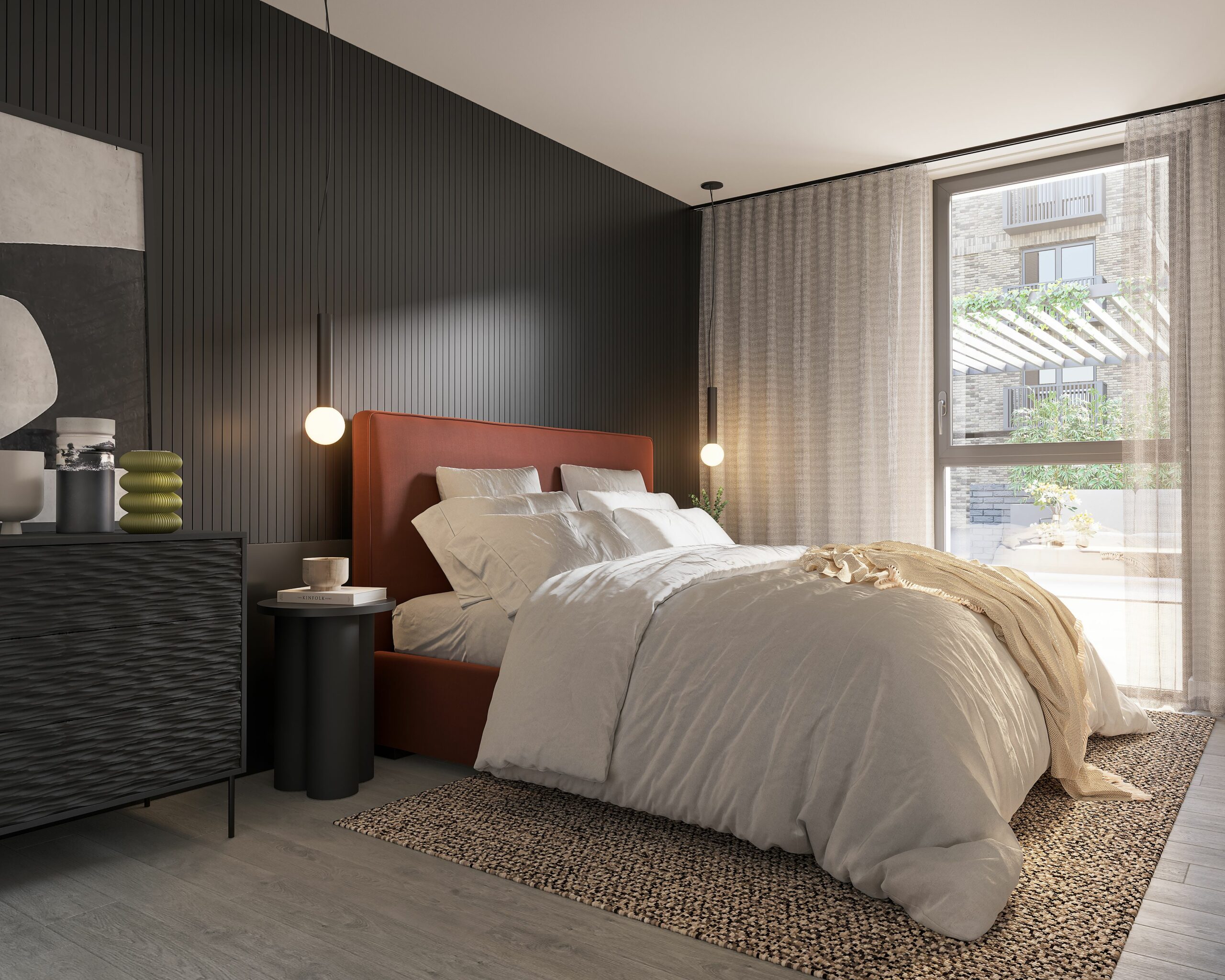 Berkeley Square interior cgi bedroom visual Manchester Salford