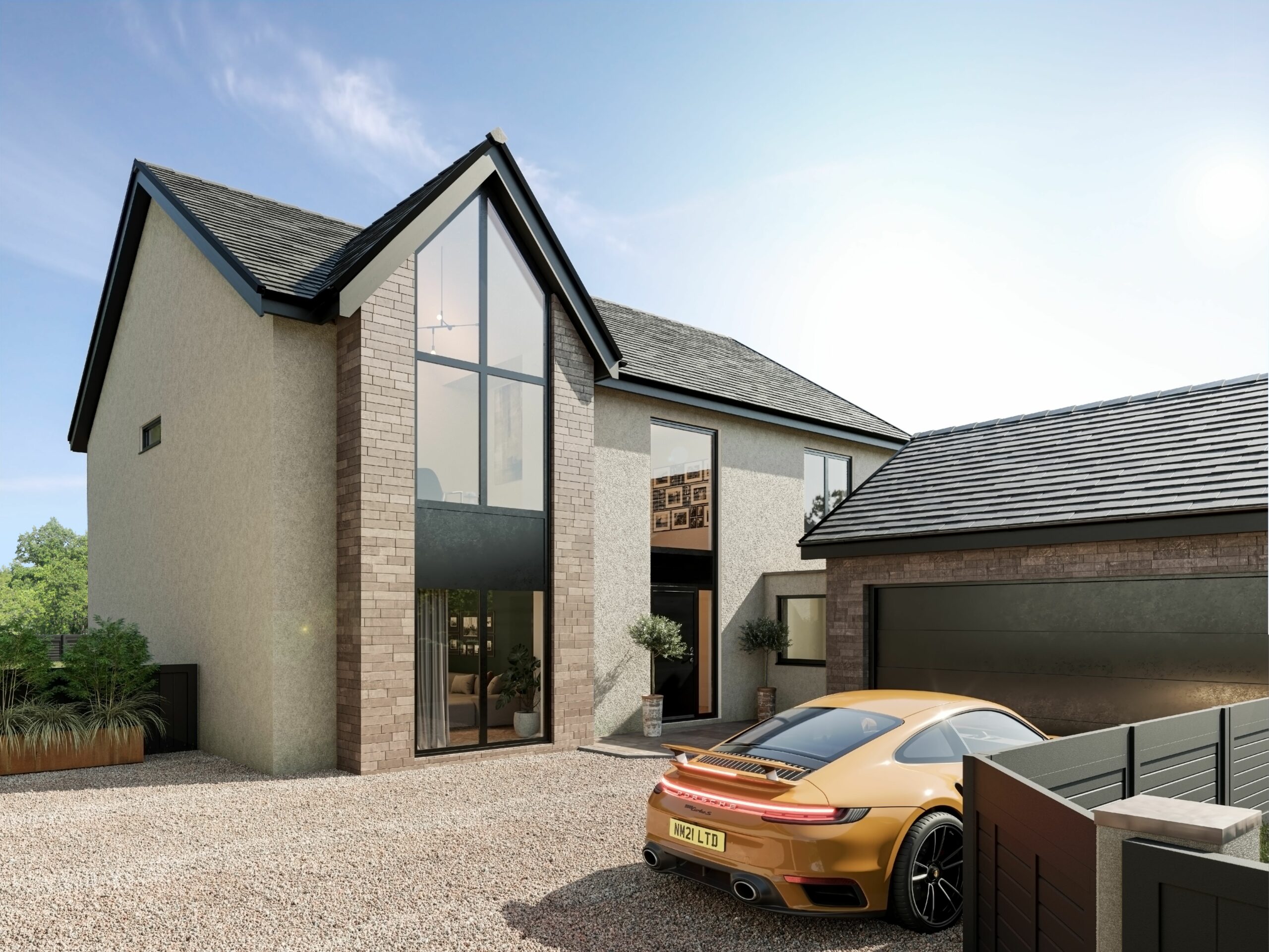 Luxury House Residential CGI Exterior 3D Architectural visualisation architect designs