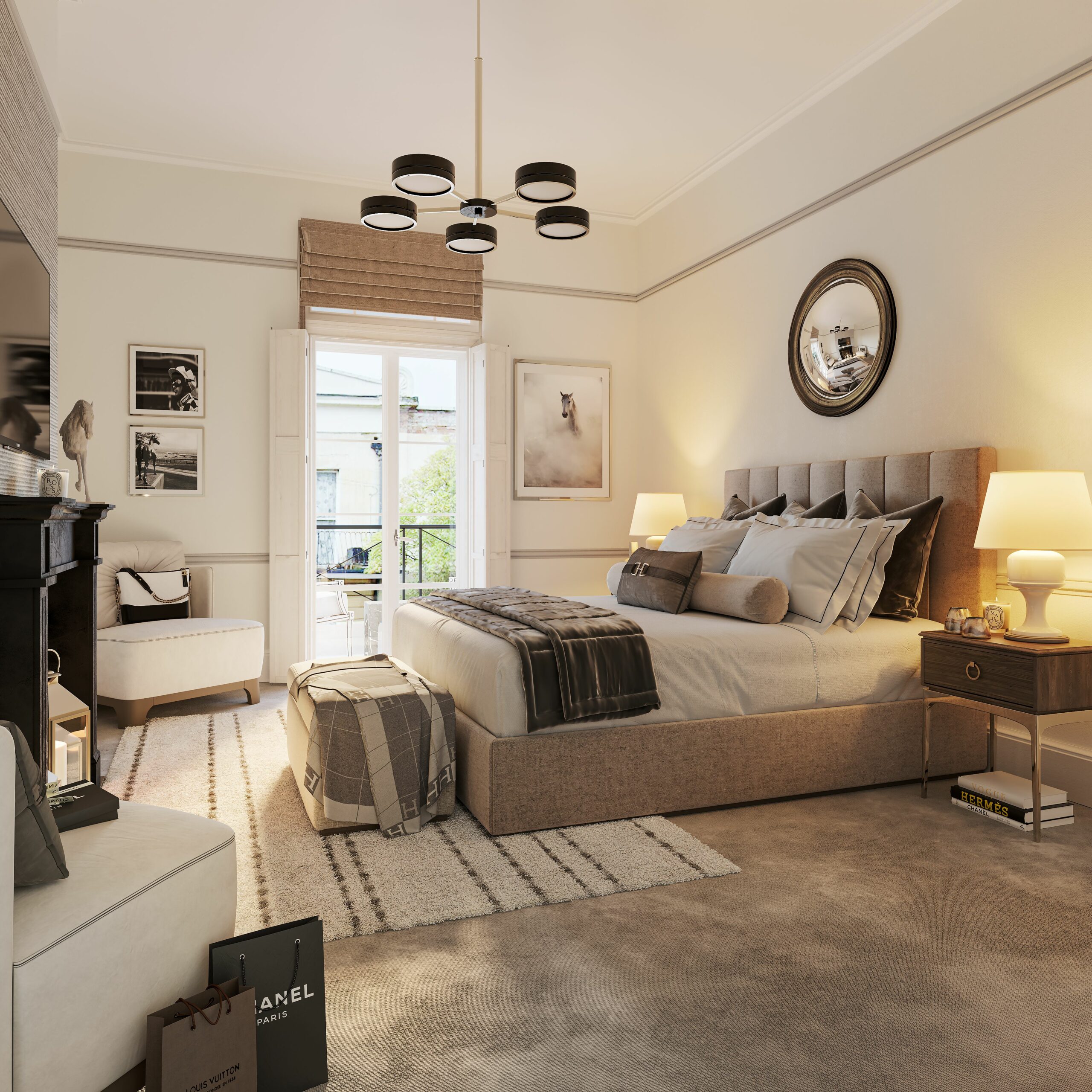 interior bedroom cgi 3d visualisation cheltenham lh1 global residential apartment