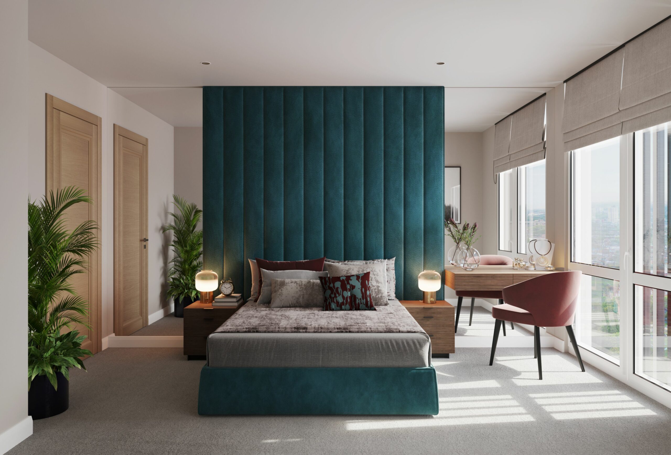 interior cgi bedroom 3d visualisation