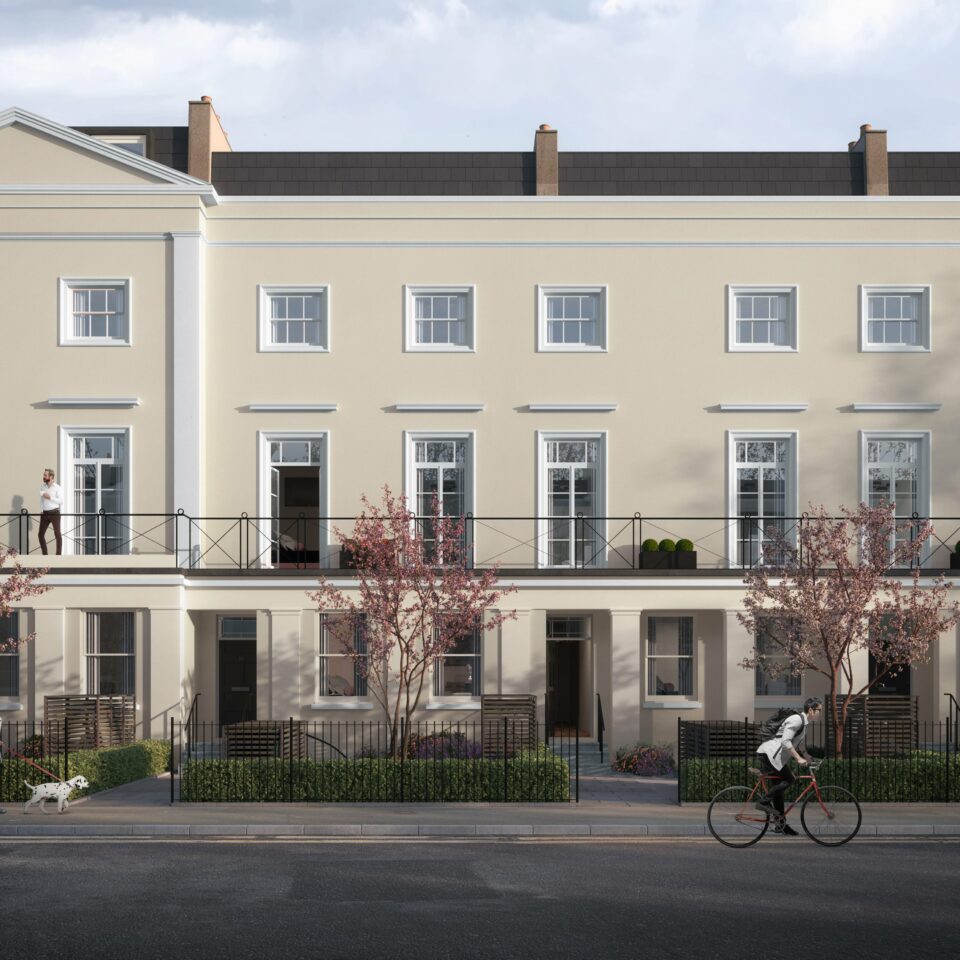 Cheltenham Exterior CGI Architectural visualisation georgian lh1 global 3d property CGI