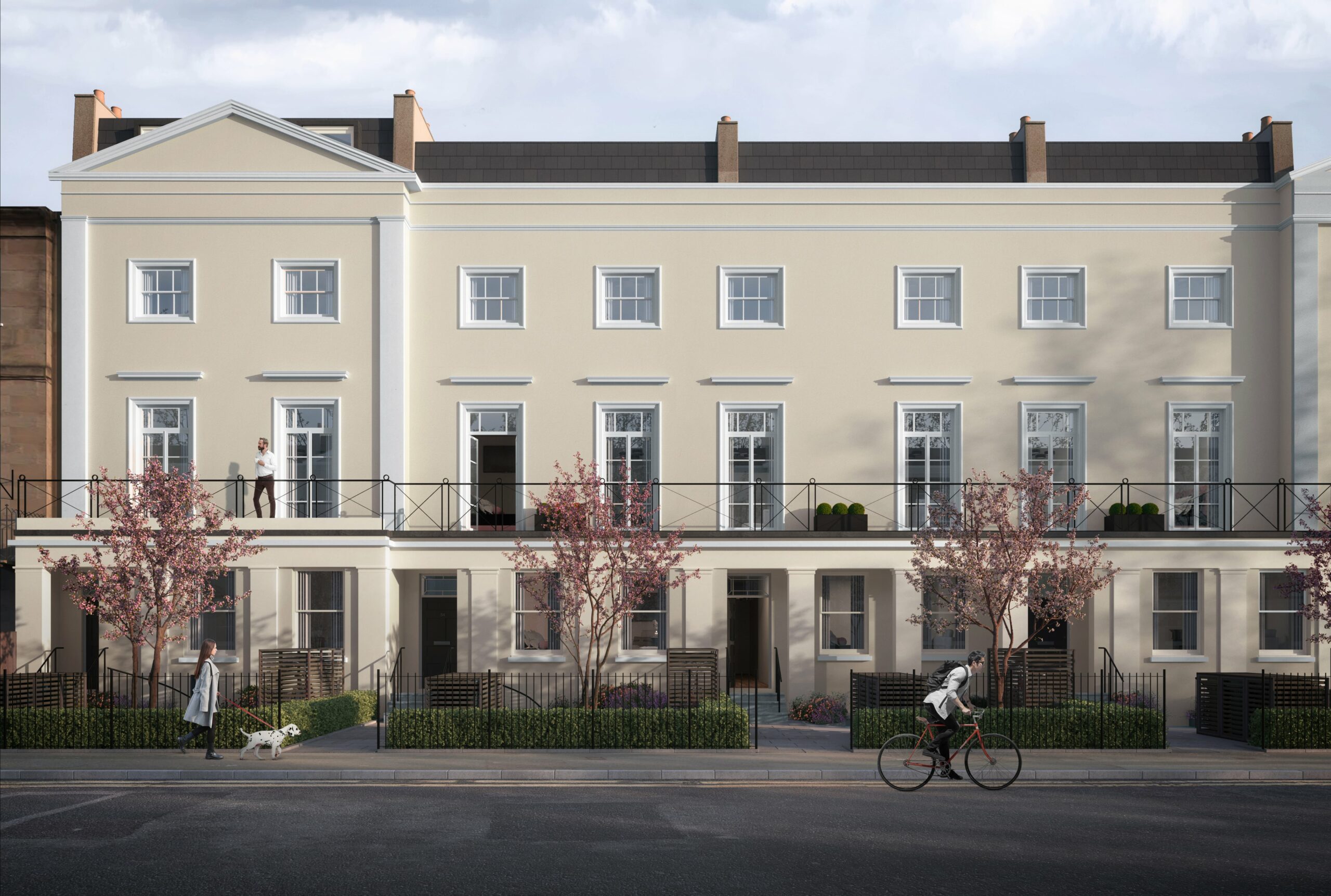 Cheltenham Exterior CGI Architectural visualisation georgian lh1 global 3d property CGI