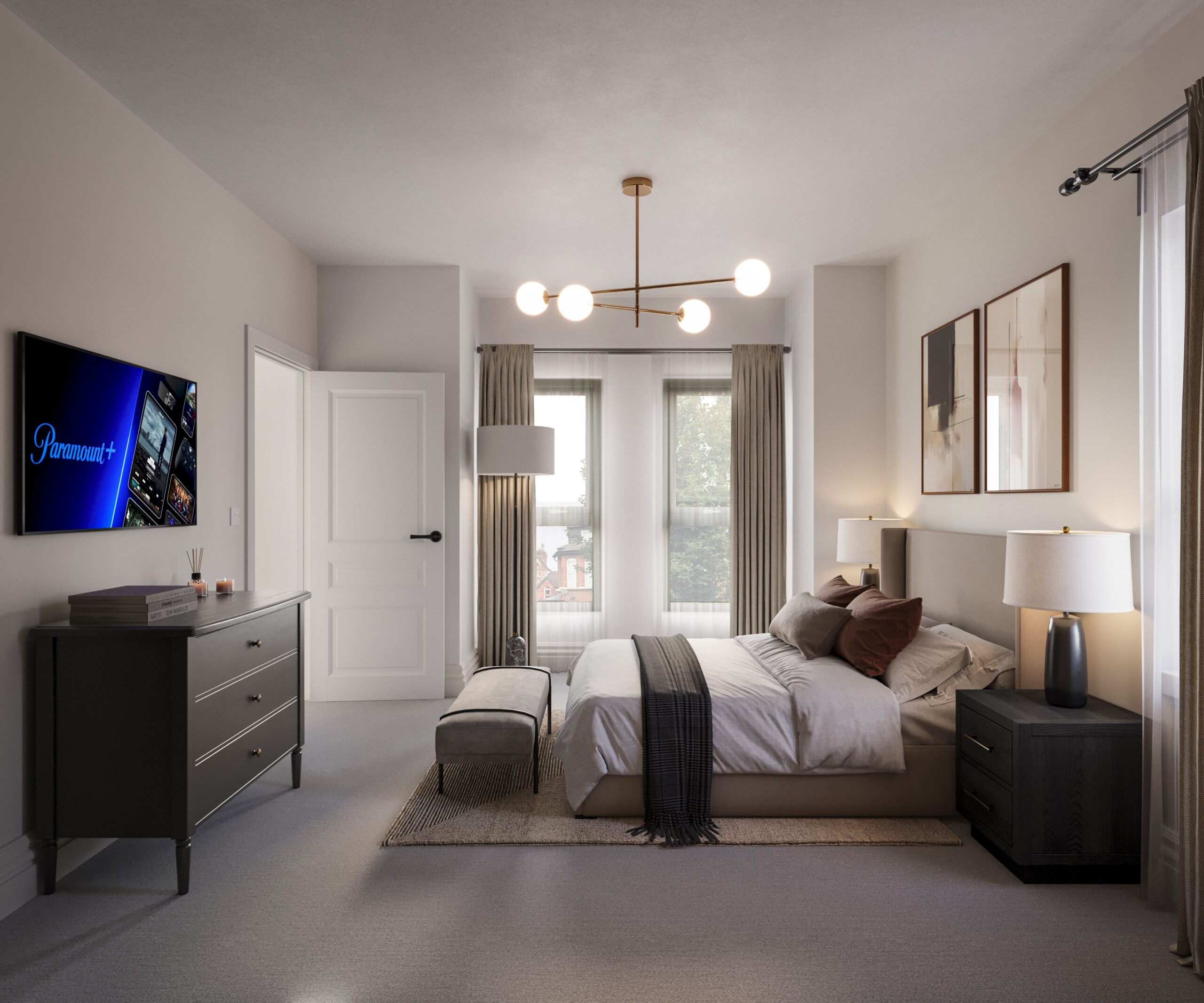 premium high lane chorlton interior bedroom cgi manchester