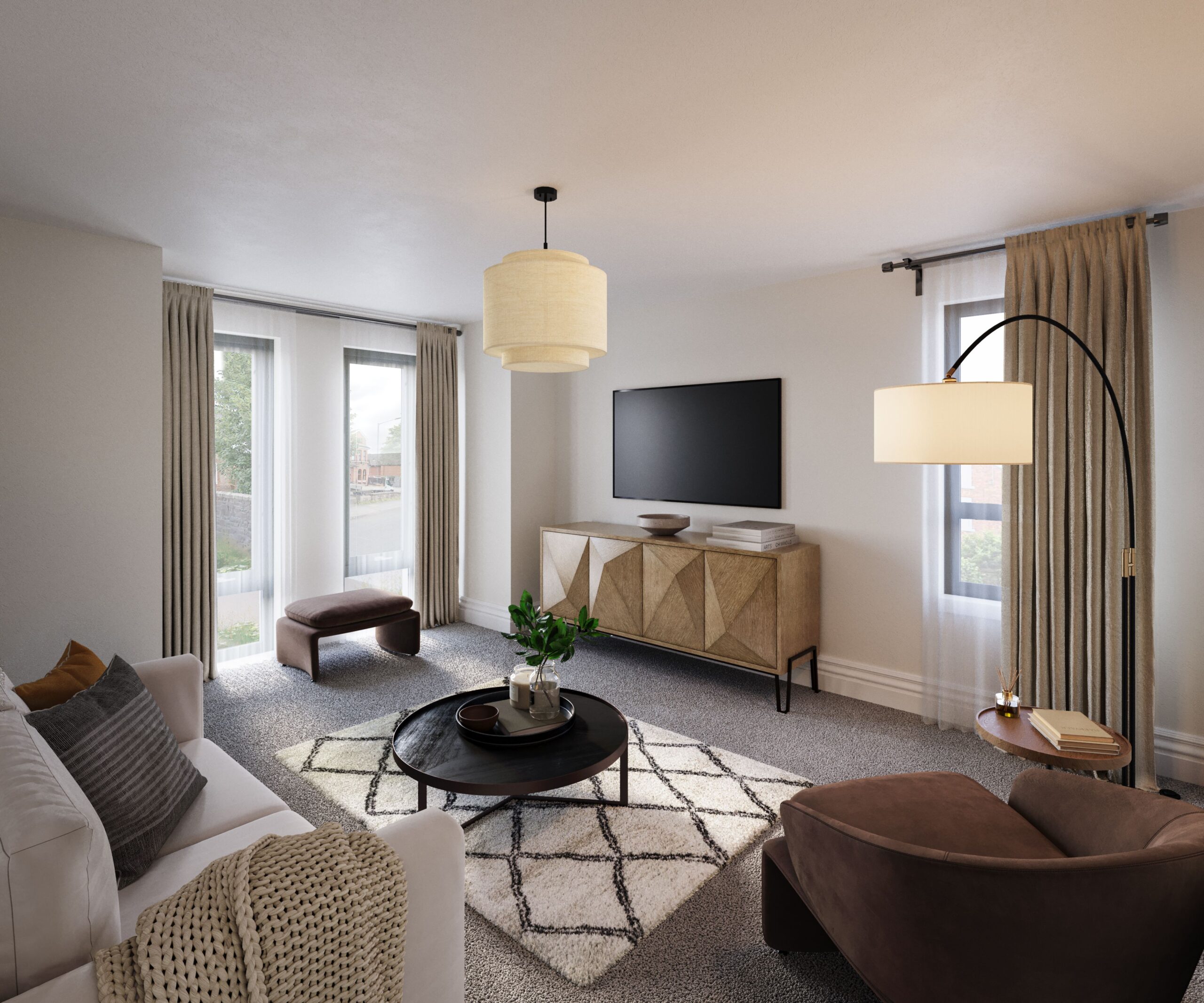 lounge interior cgi chorlton manchester