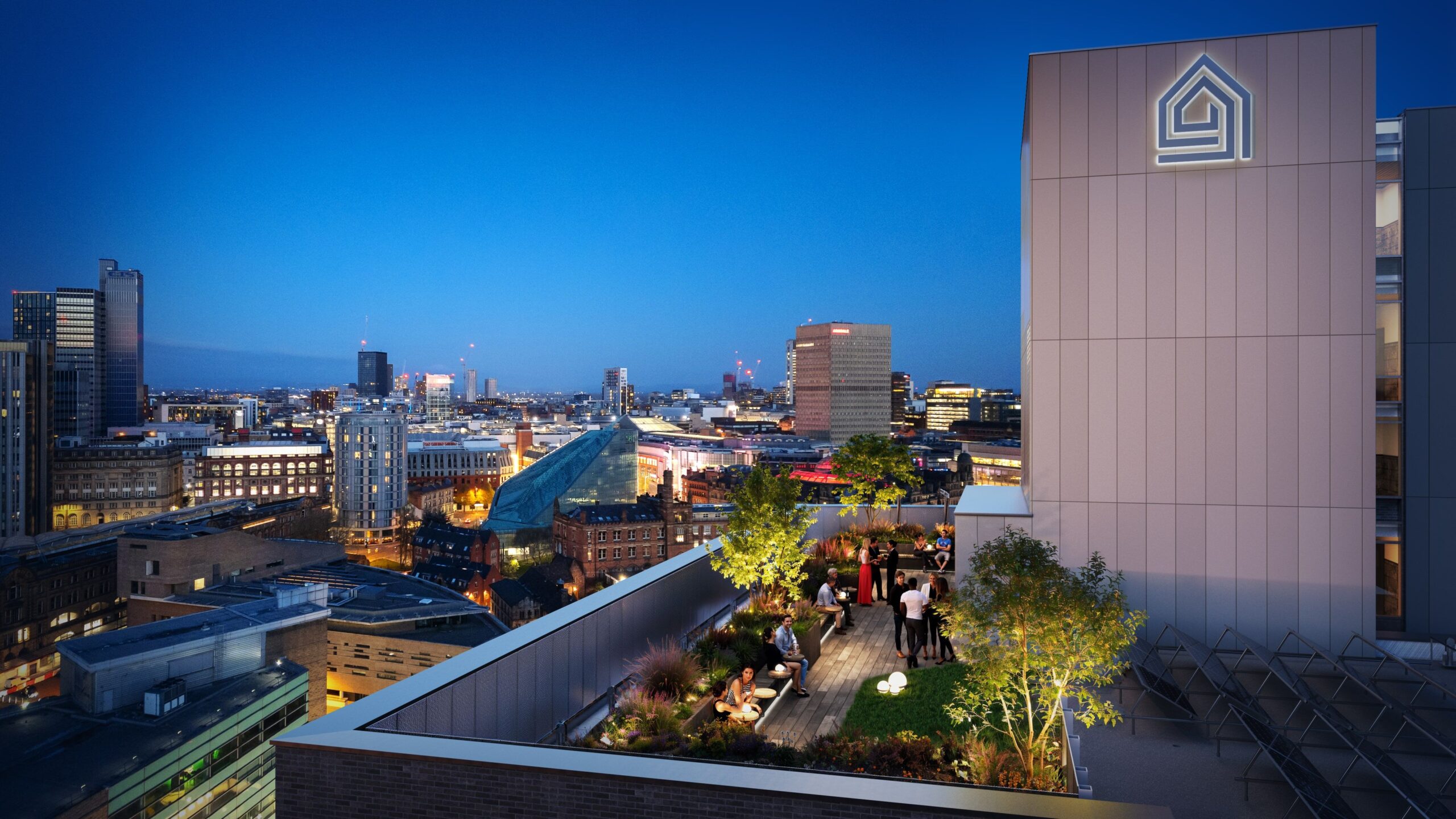 one victoria zentra group manchester city centre terrace cgi