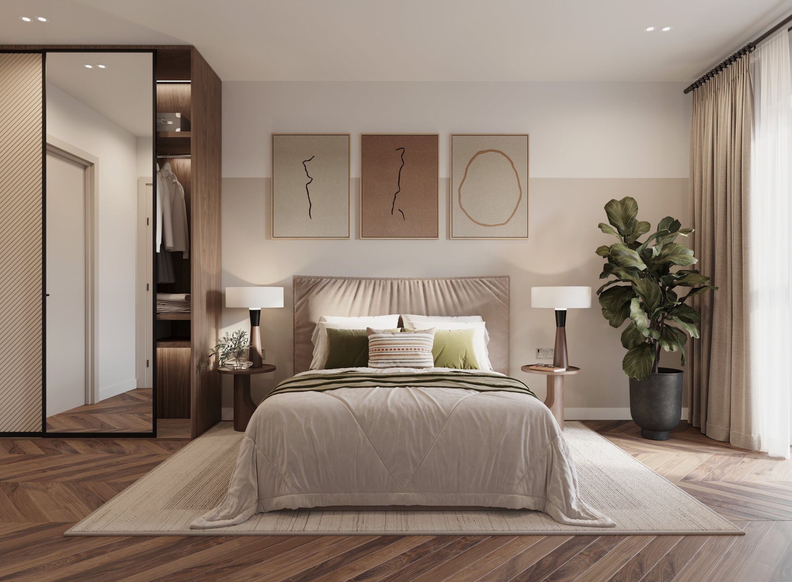 bedroom interior visualisation interior design north made studio cgi 3d manchester prestbury advisory