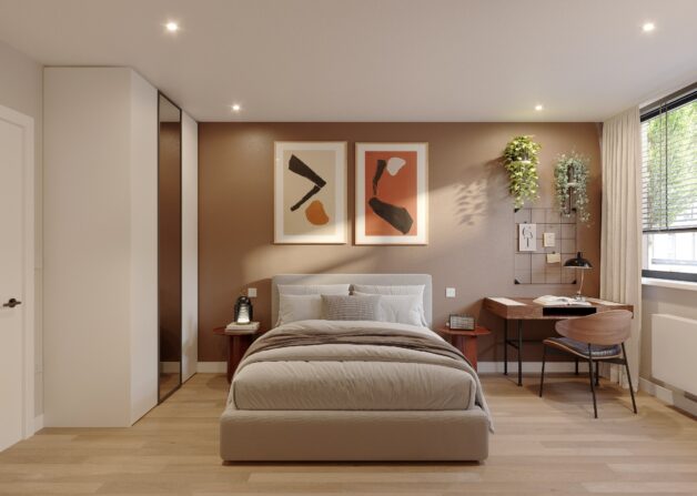 Interior bedroom of Thames Grove for Elite Realty Invest in Gravesend near London