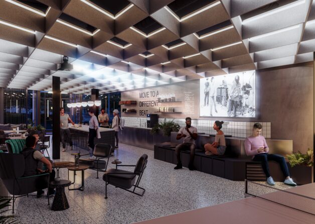 SONA House Interior workspace CGI 3d render Cert Property