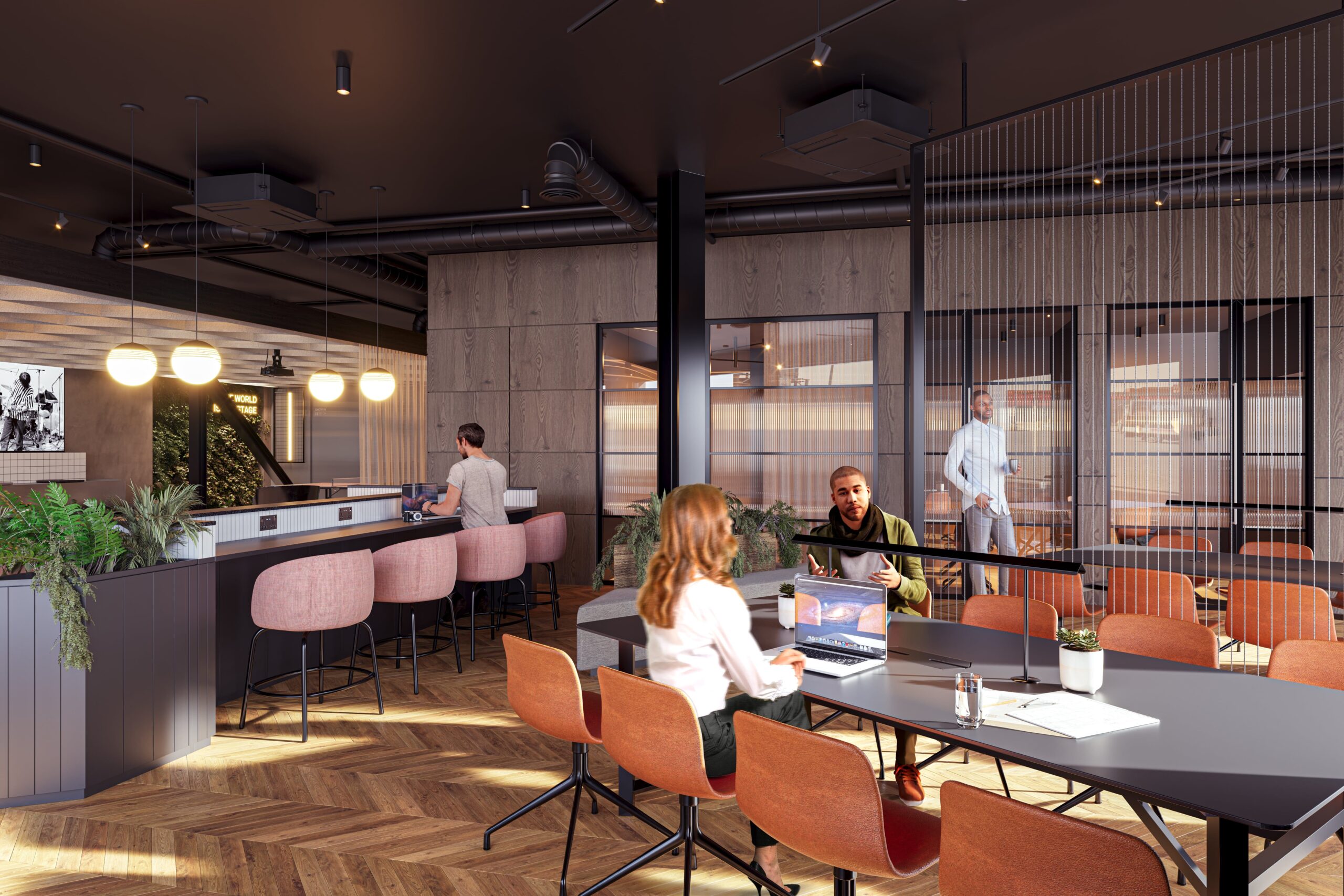 SONA Workspace Interior CGI 3d render visualisation design ardwick cert