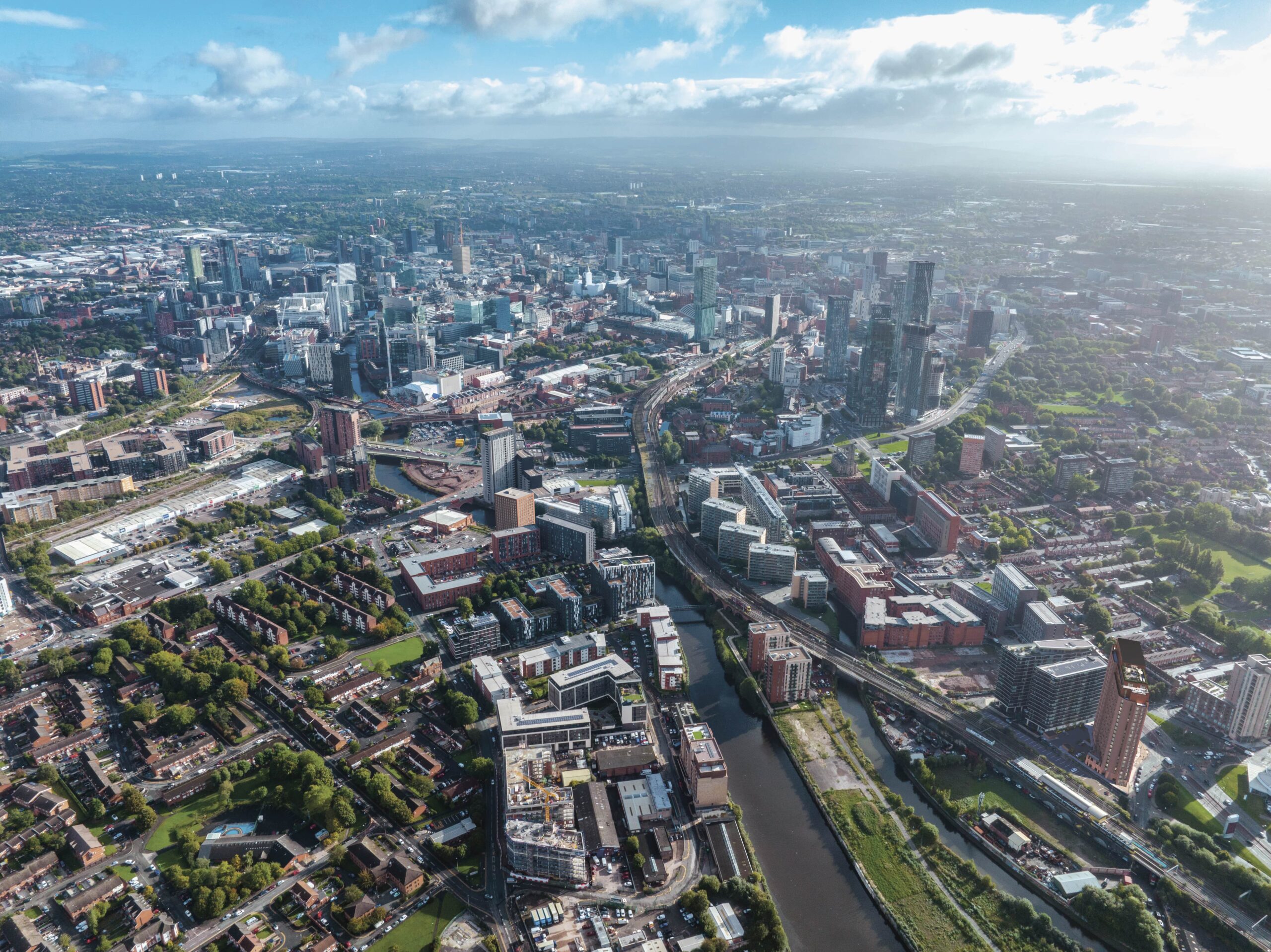 aerial cgi manchester city centre forshaw group DS Emotion