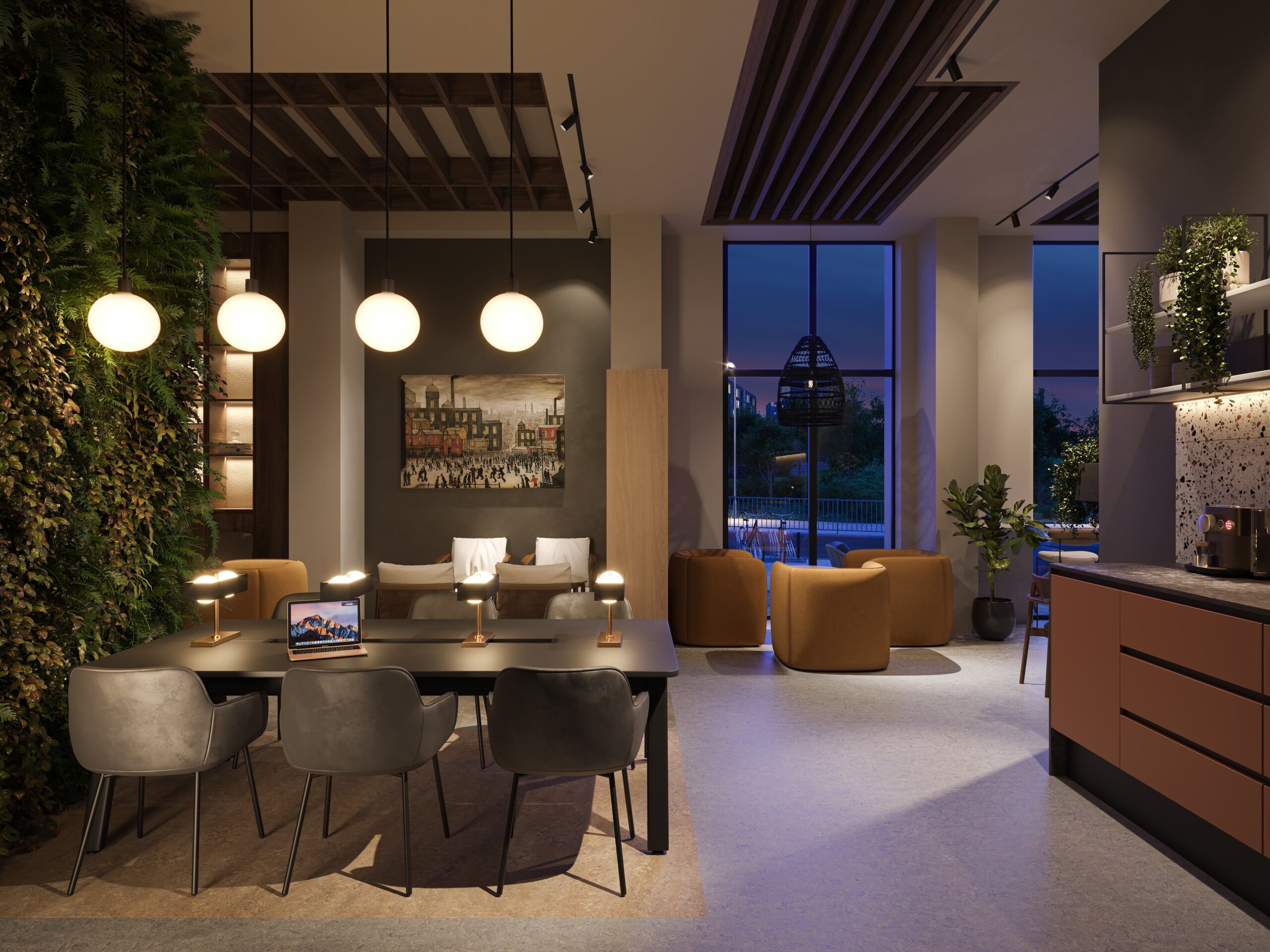 co working dusk cgi workspace manchester city centre