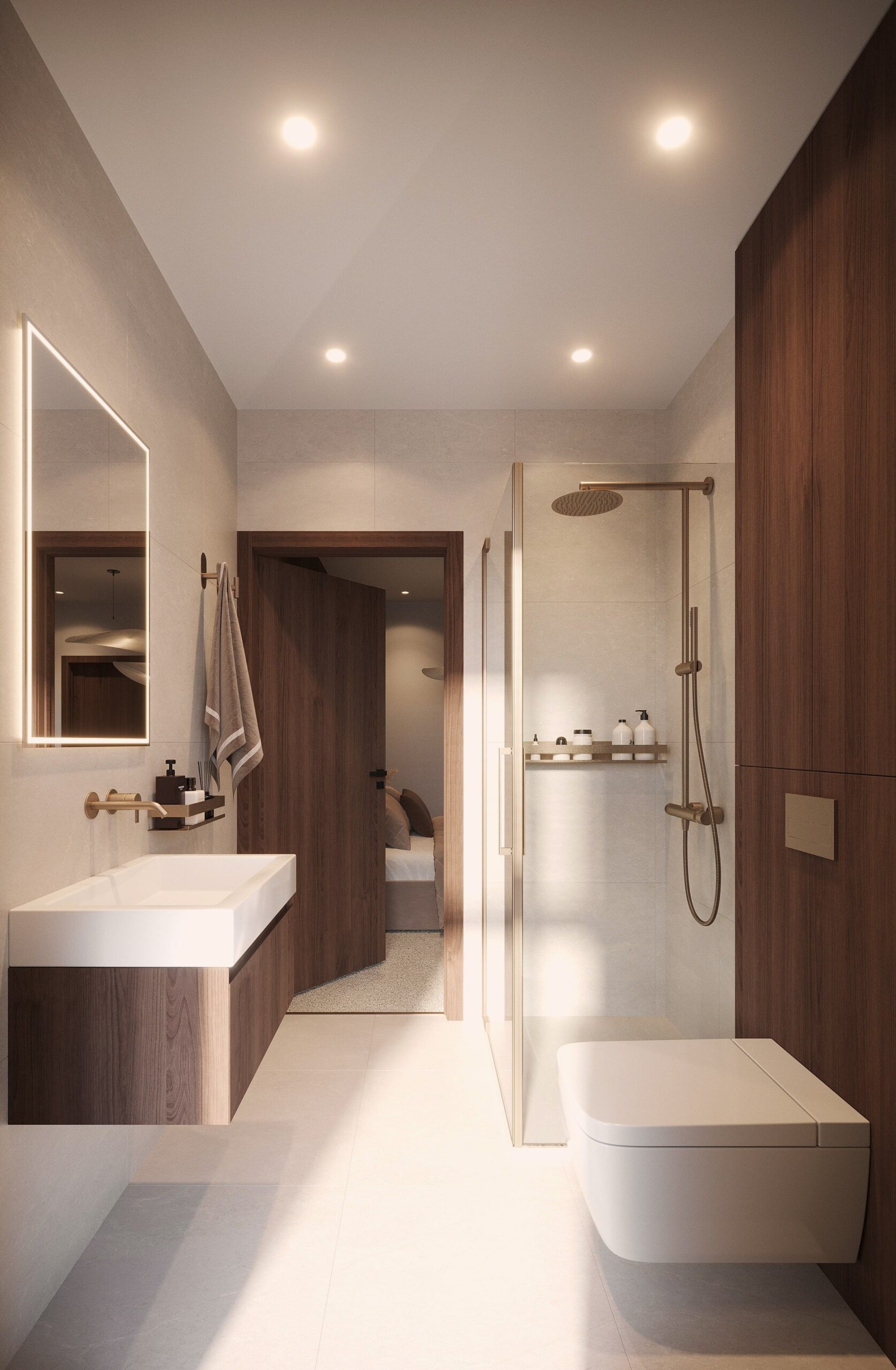 Ancoats House in Manchester City Centre, ensuite bathroom