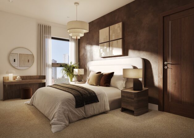Ancoats House in Manchester City Centre, interior bedroom