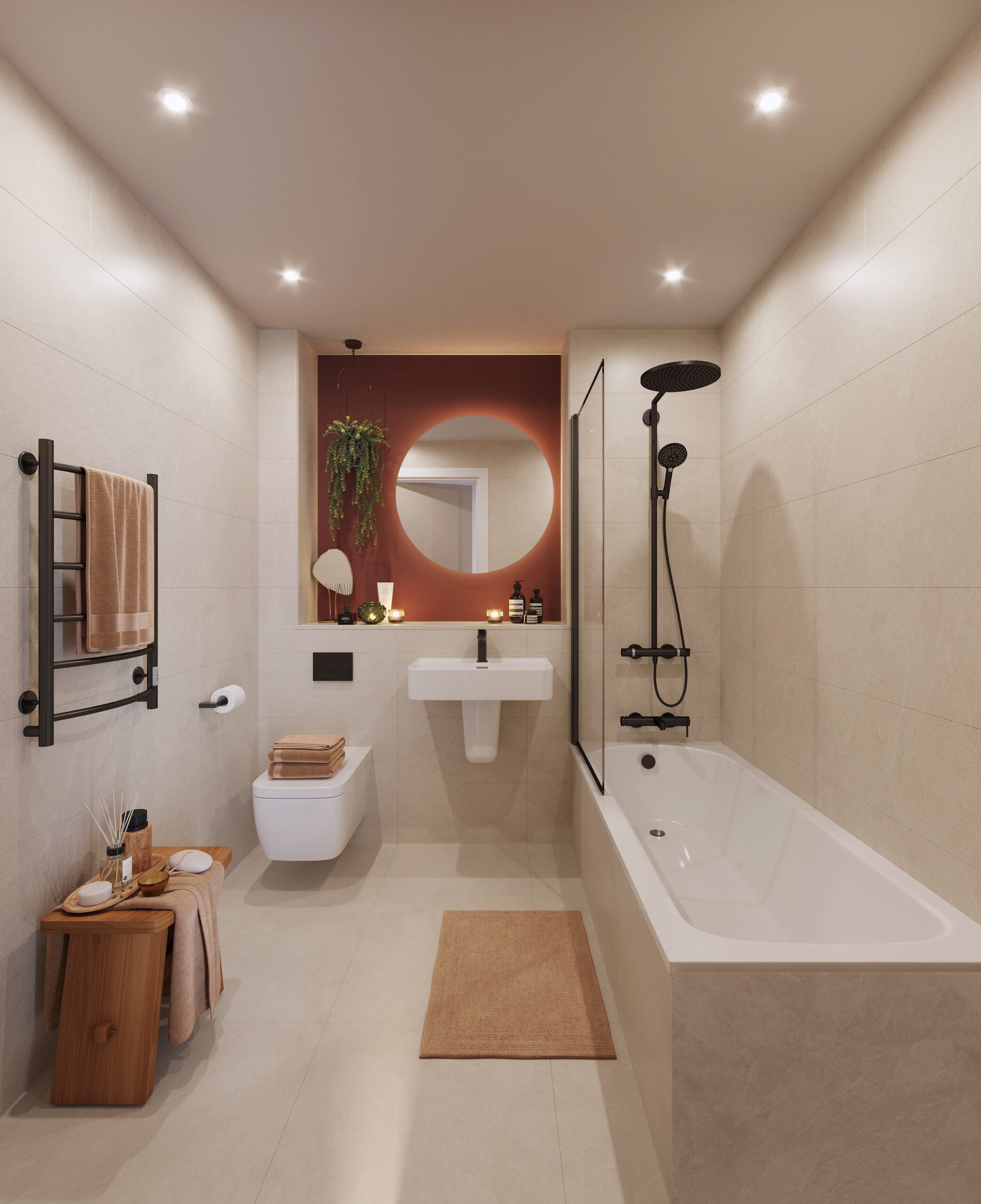 Abbey Row, Liverpool city centre, bathroom cgi