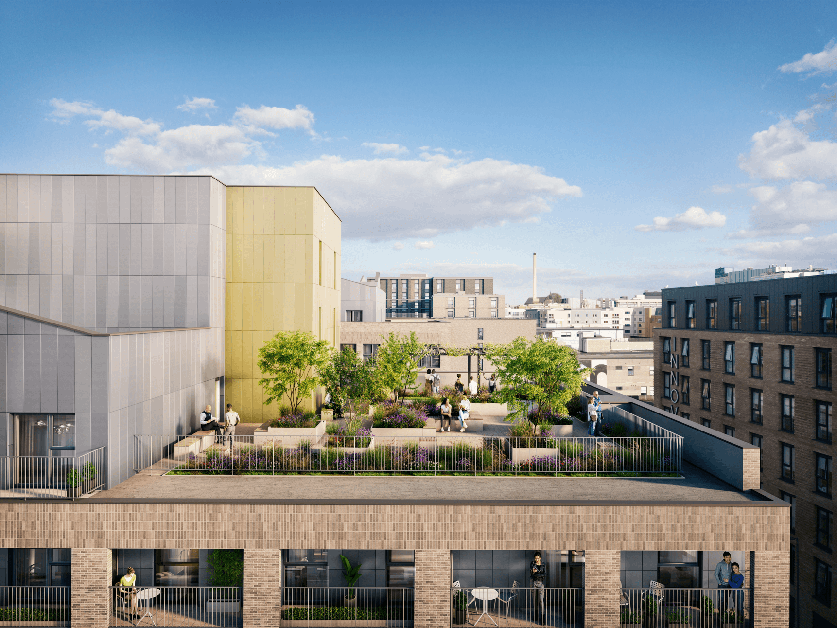 Abbey Row, Liverpool city centre exterior terrace cgi