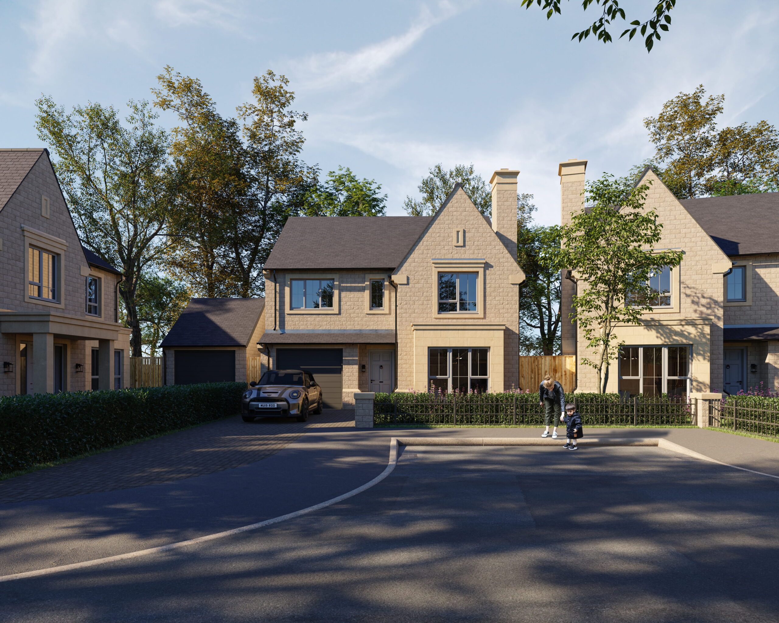The Meadows, Langho, plot six exterior cgi