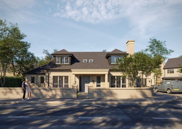 ribble valley exterior housing developer cgi 3d model marketing