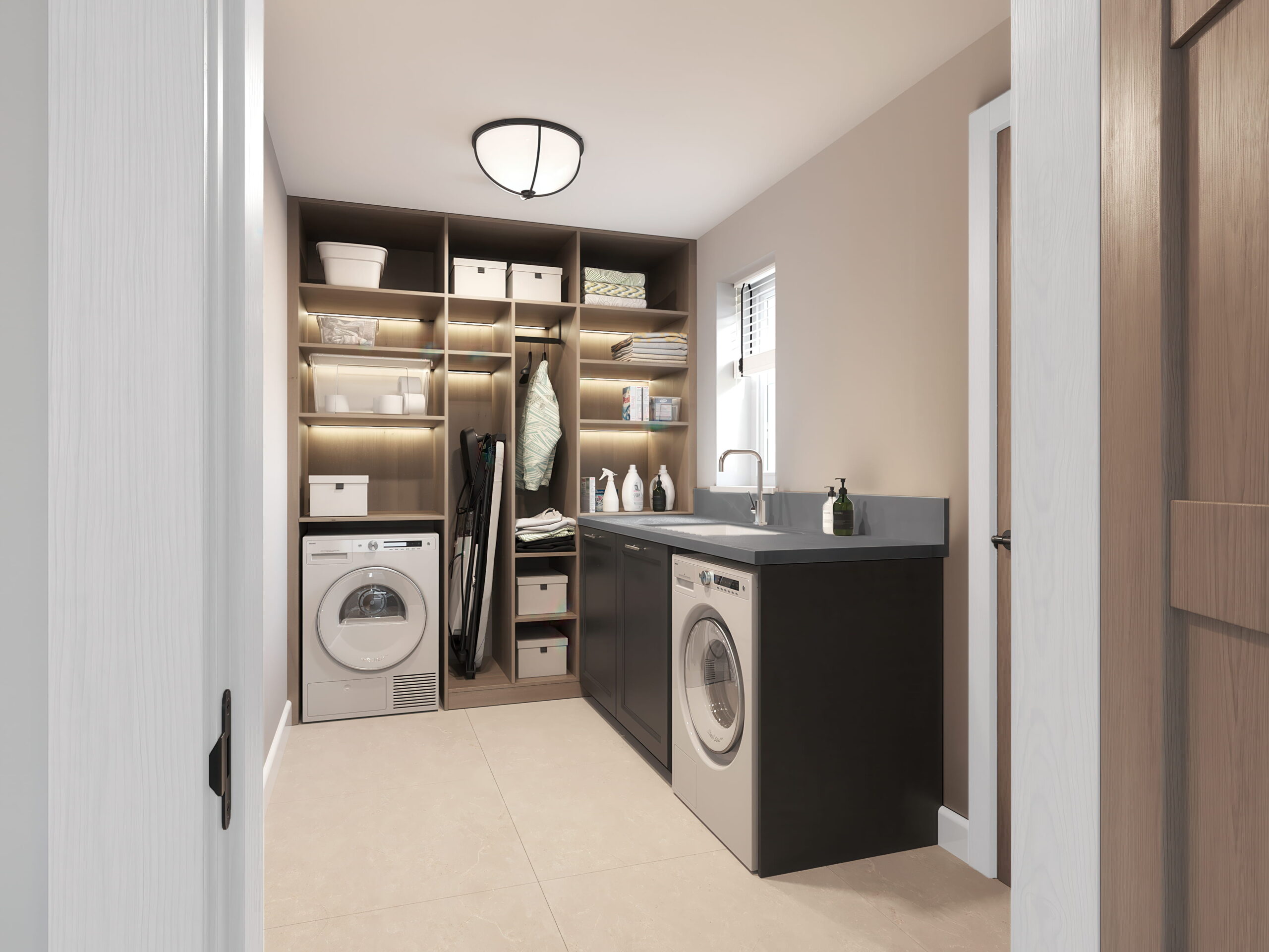 The Meadows Langho plot 7 interior utility room cgi