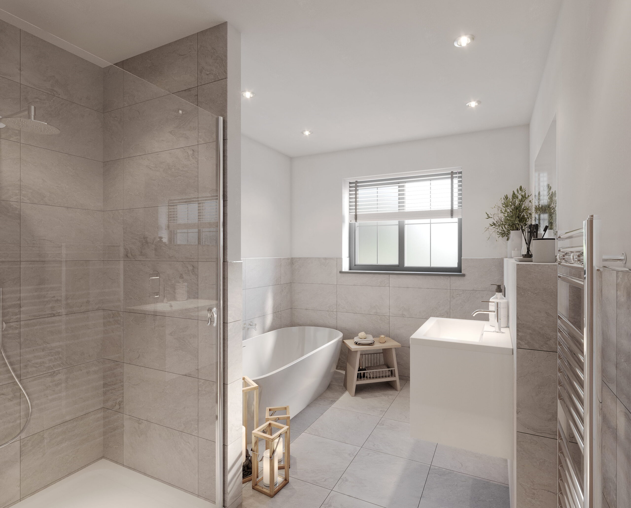 The Meadows Langho plot 5 interior bathroom cgi