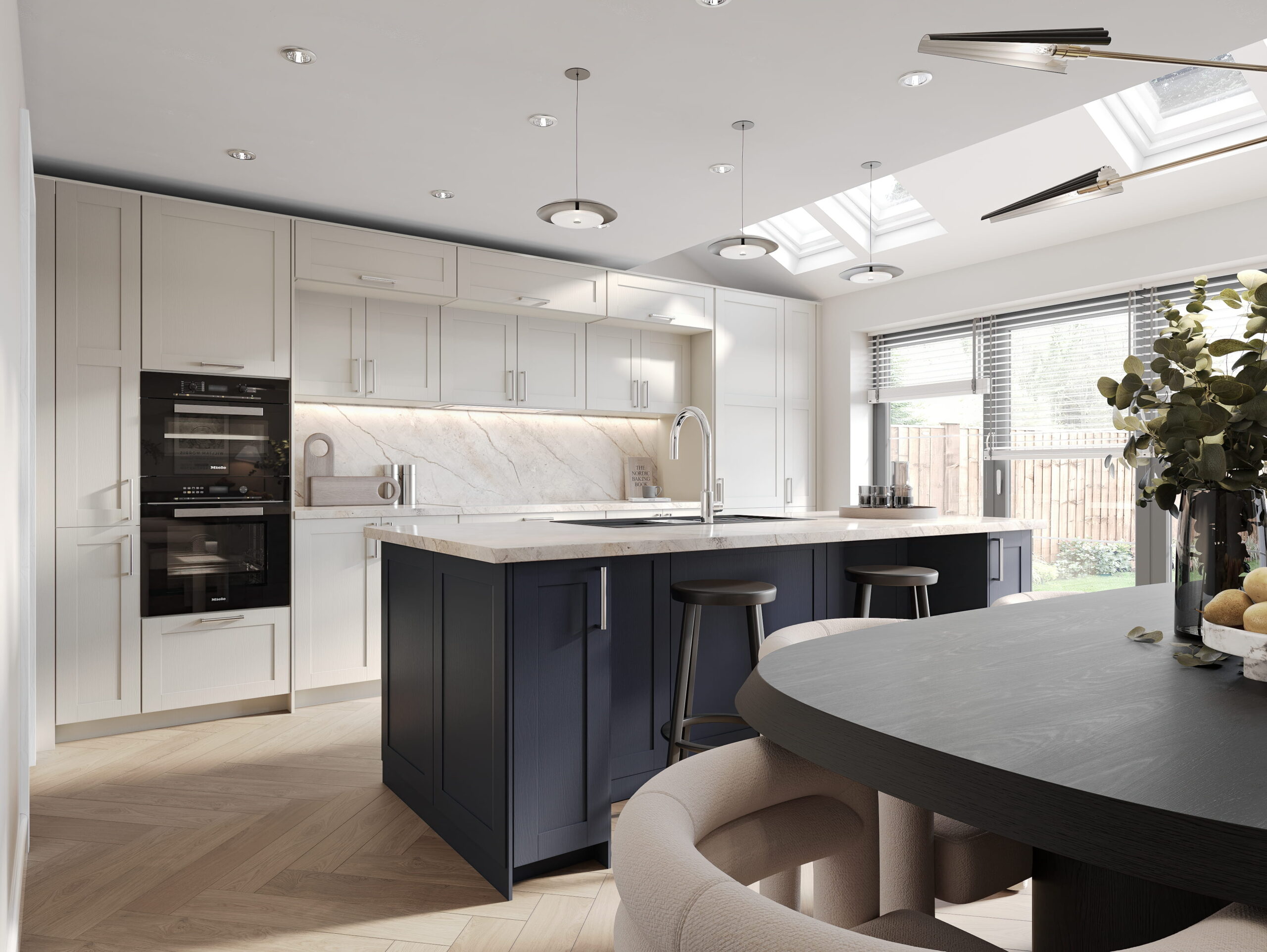The Meadows Langho plot 5 interior kitchen diner cgi