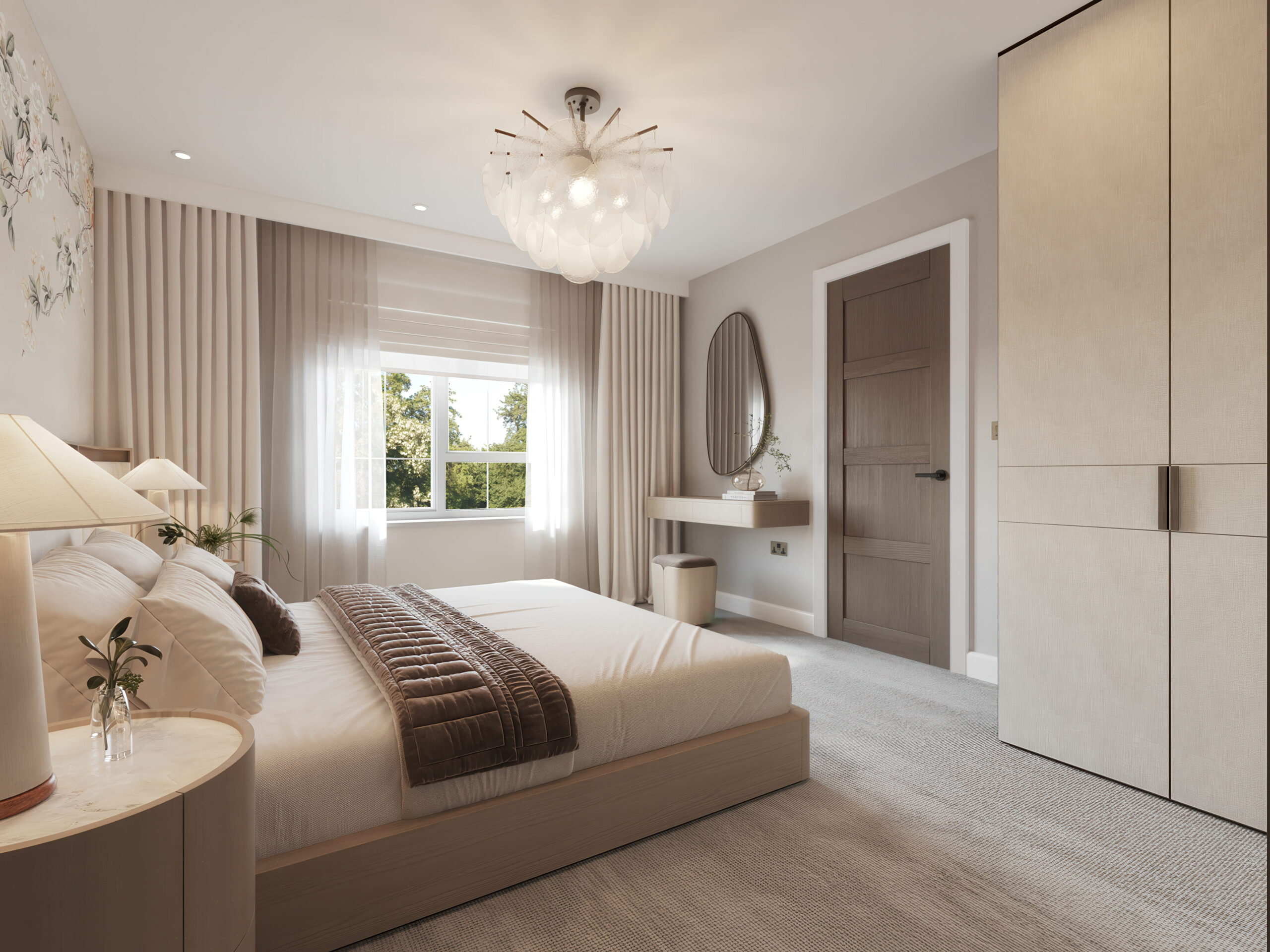 The Meadows, Langho, Holly interior bedroom cgi