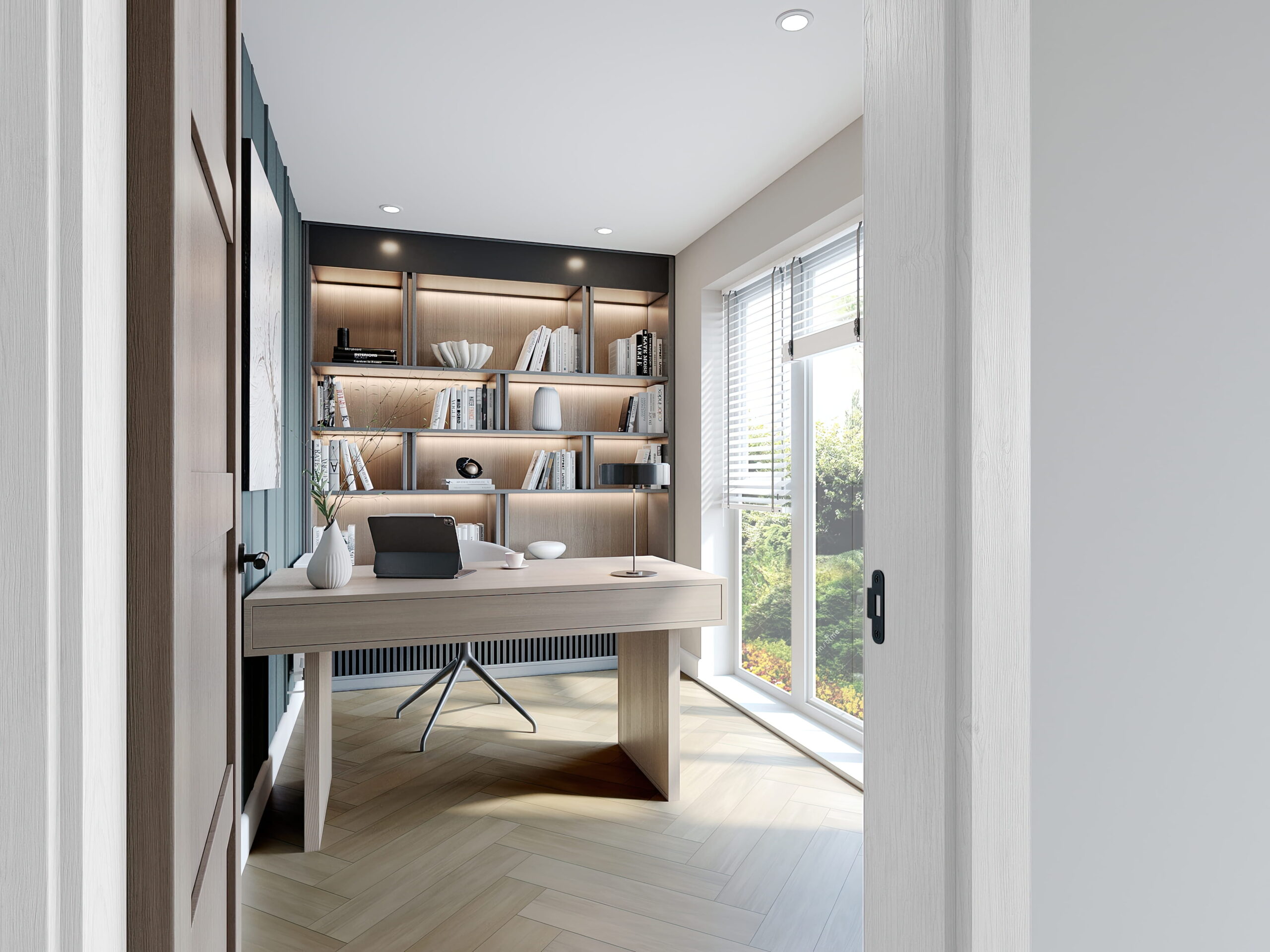 The Meadows Langho plot 3 interior living study / home office cgi