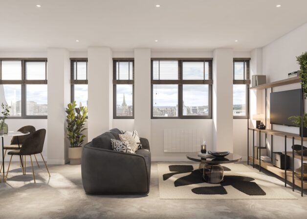 Belgrave Sheffield interior living spaceCGI