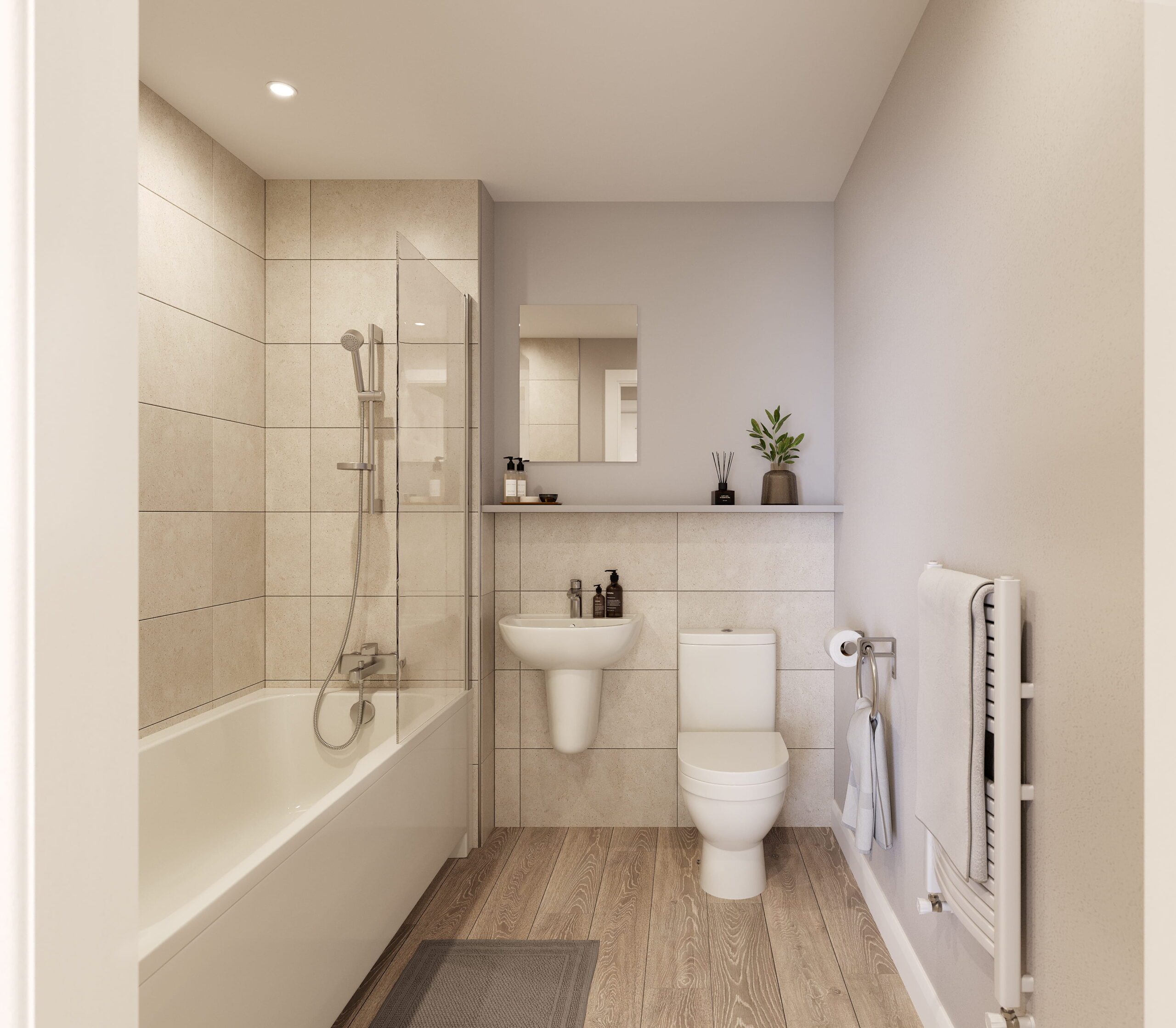 Hesketh Bank interior Bathroom CGI Lancashire