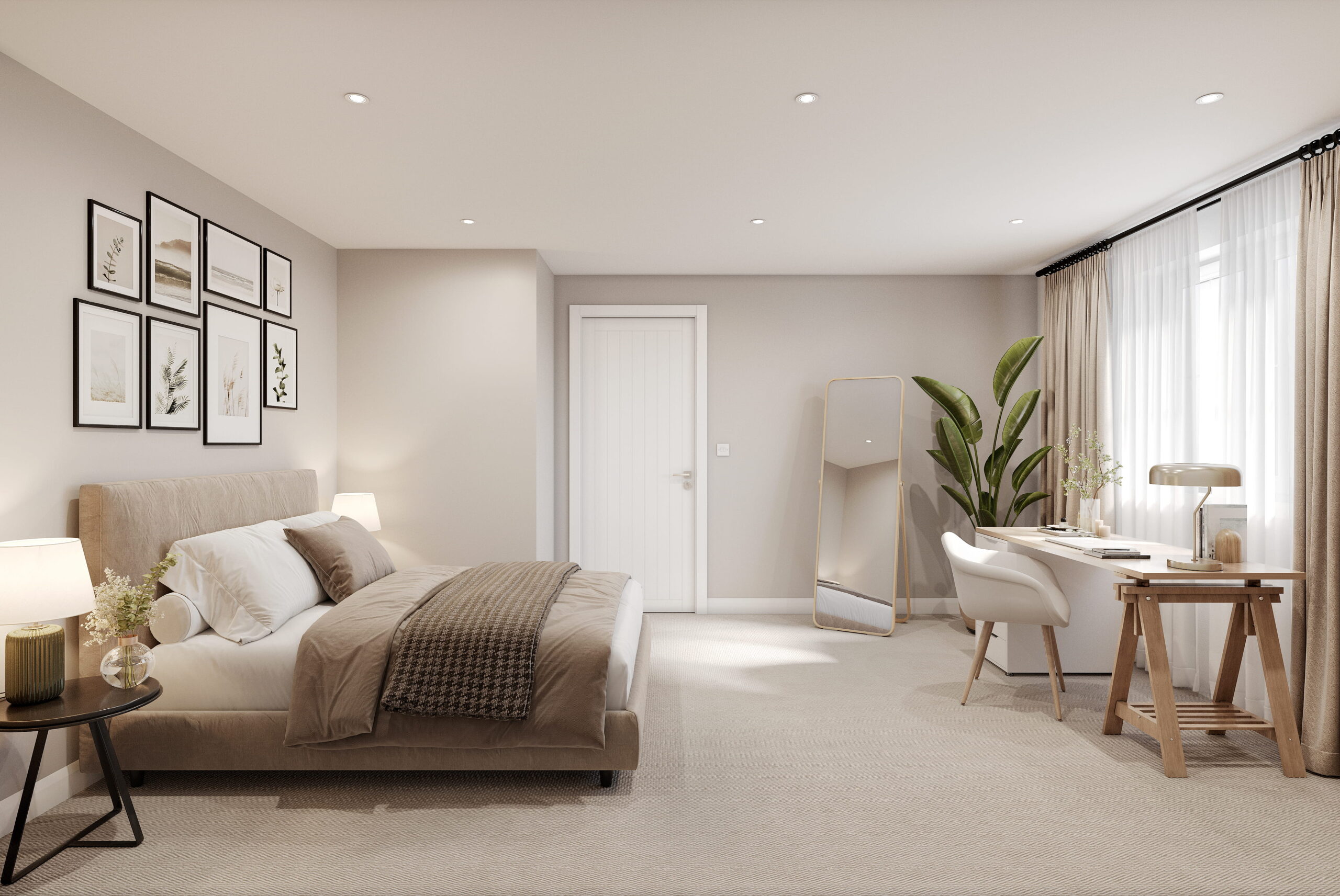 Hesketh Bank interior Bedroom CGI Lancashire
