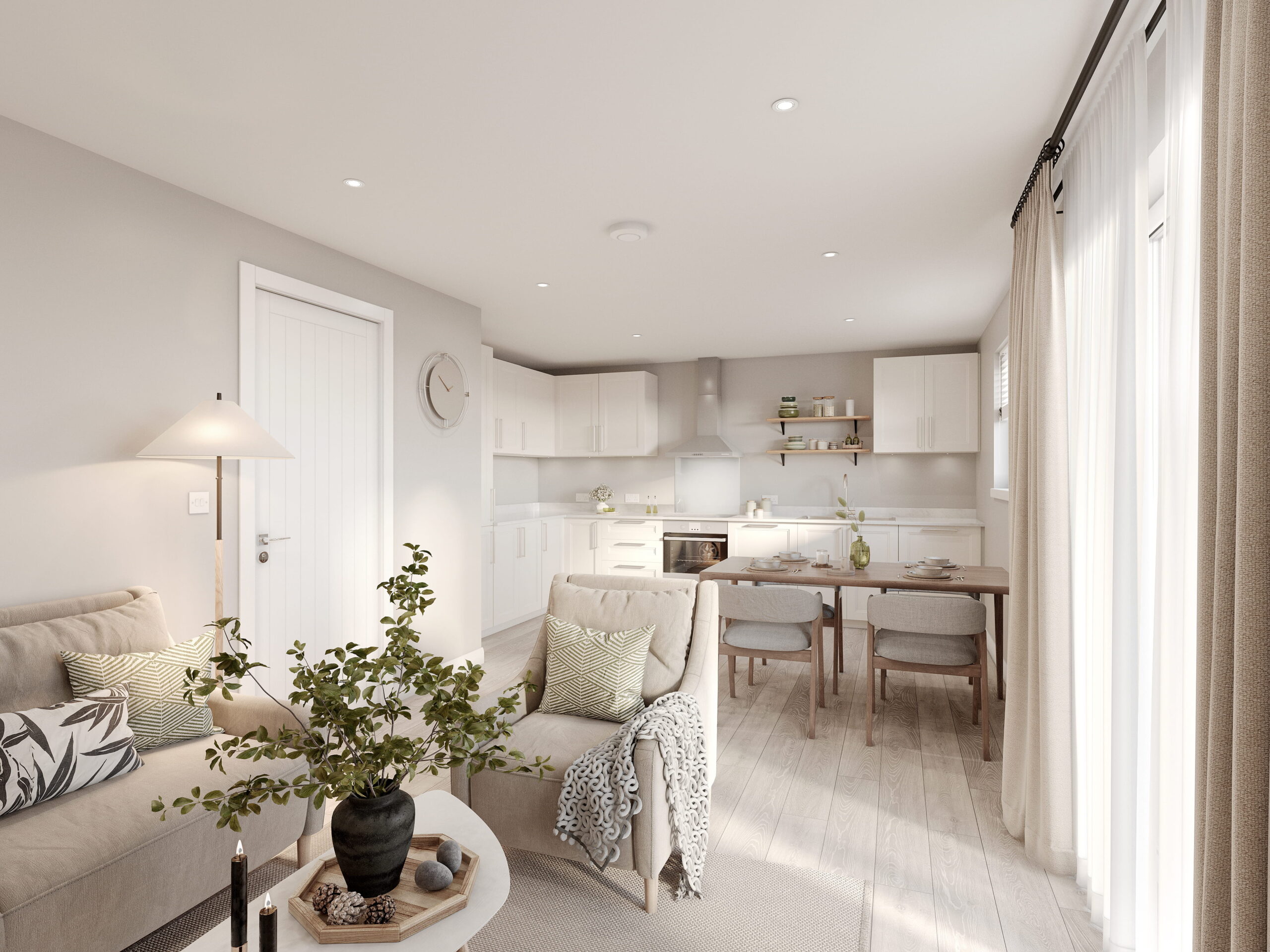 Hesketh Bank interior living space CGI Lancashire