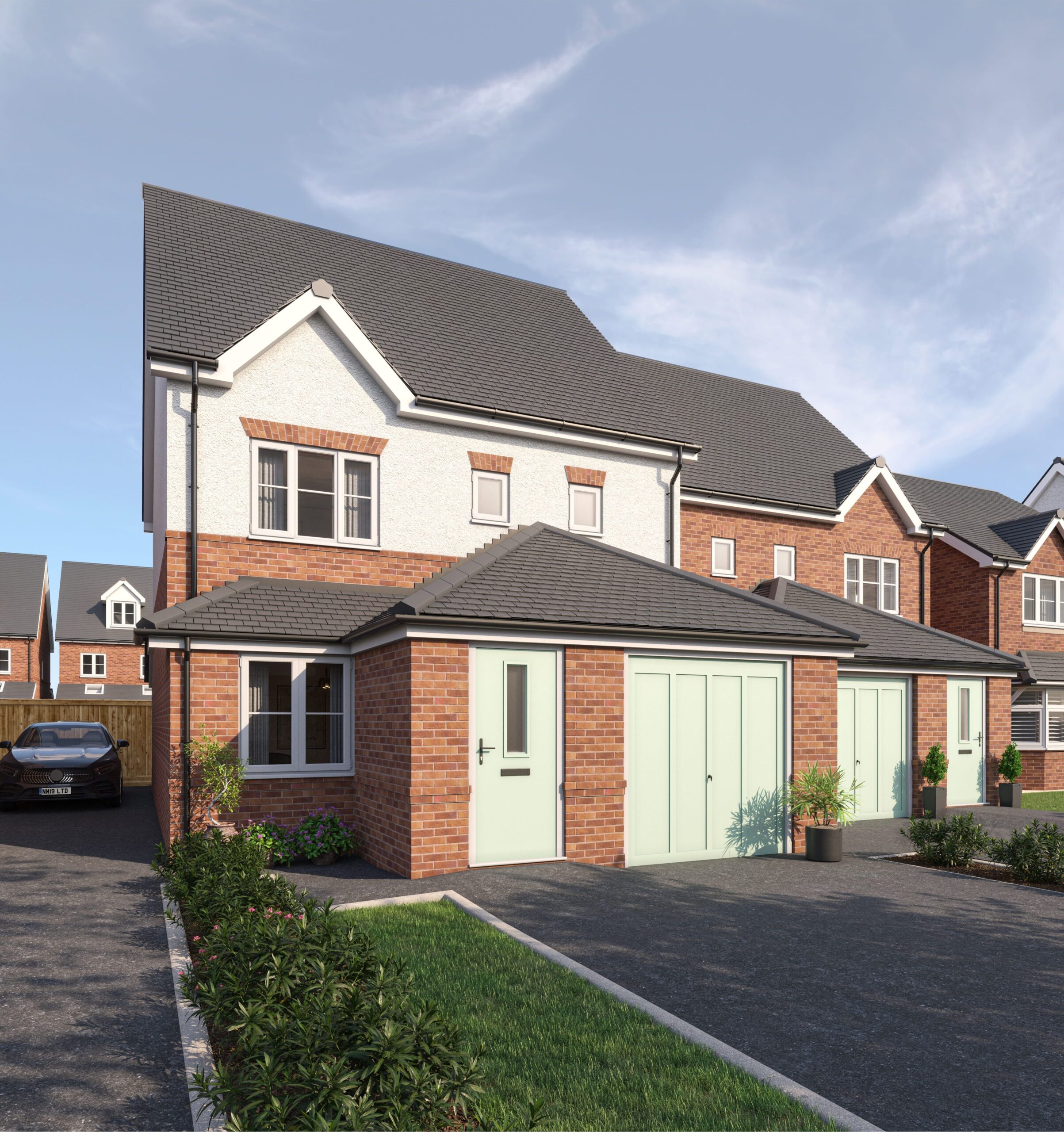 Lichfield Close in Barrow-in-Furness exterior house CGI