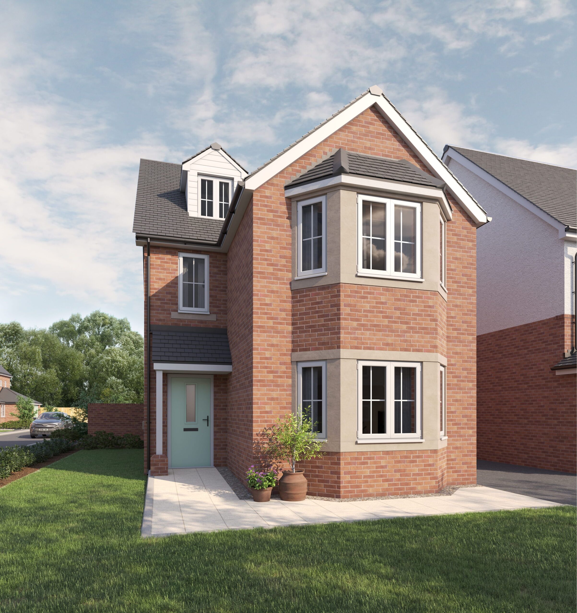 Lichfield Close in Barrow-in-Furness exterior house CGI
