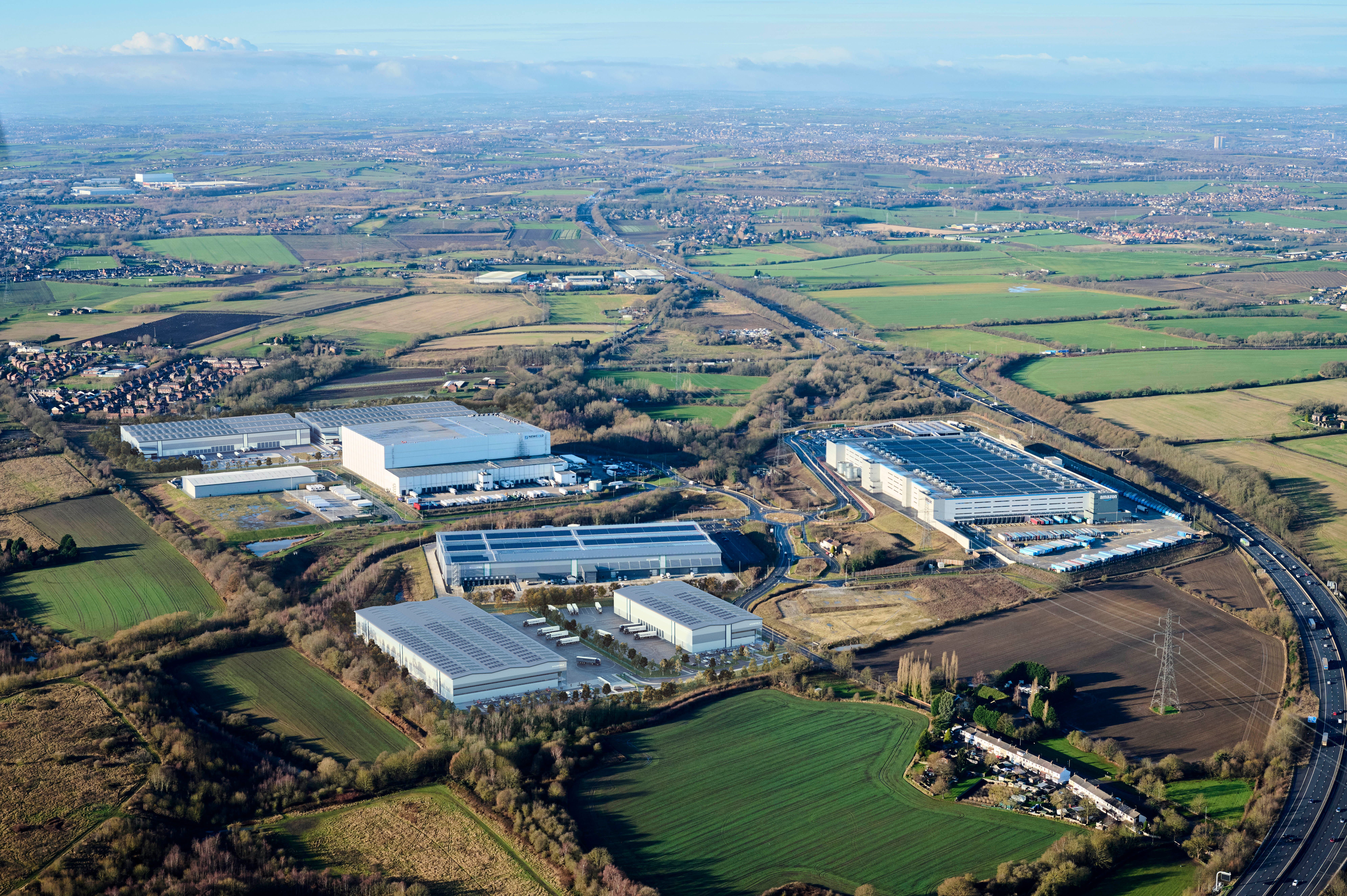 Wakefield Hub Industrial & Logistics development updated Aerial CGI view
