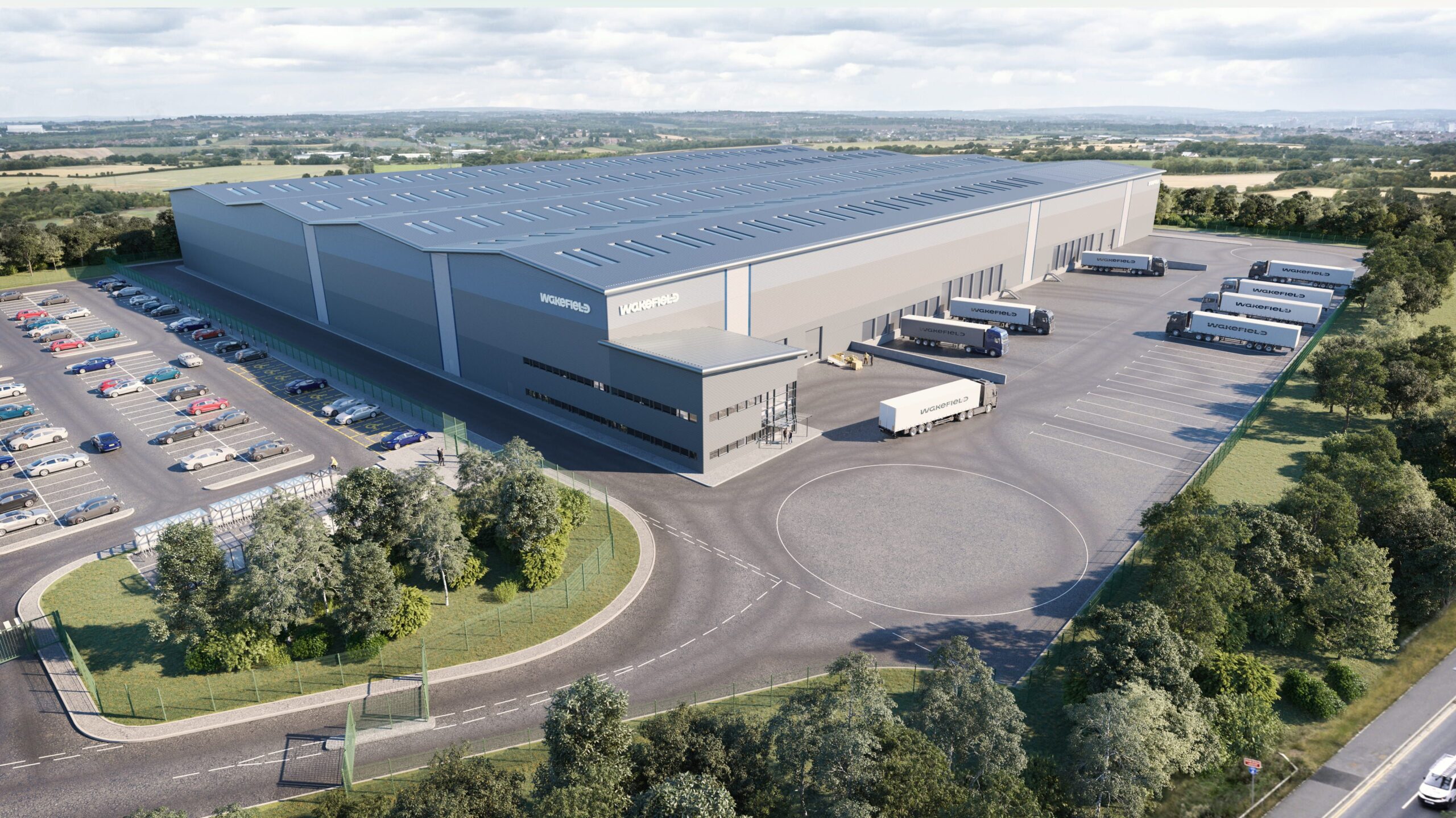 Wakefield Hub Industrial & Logistics development Building 6 exterior cgi