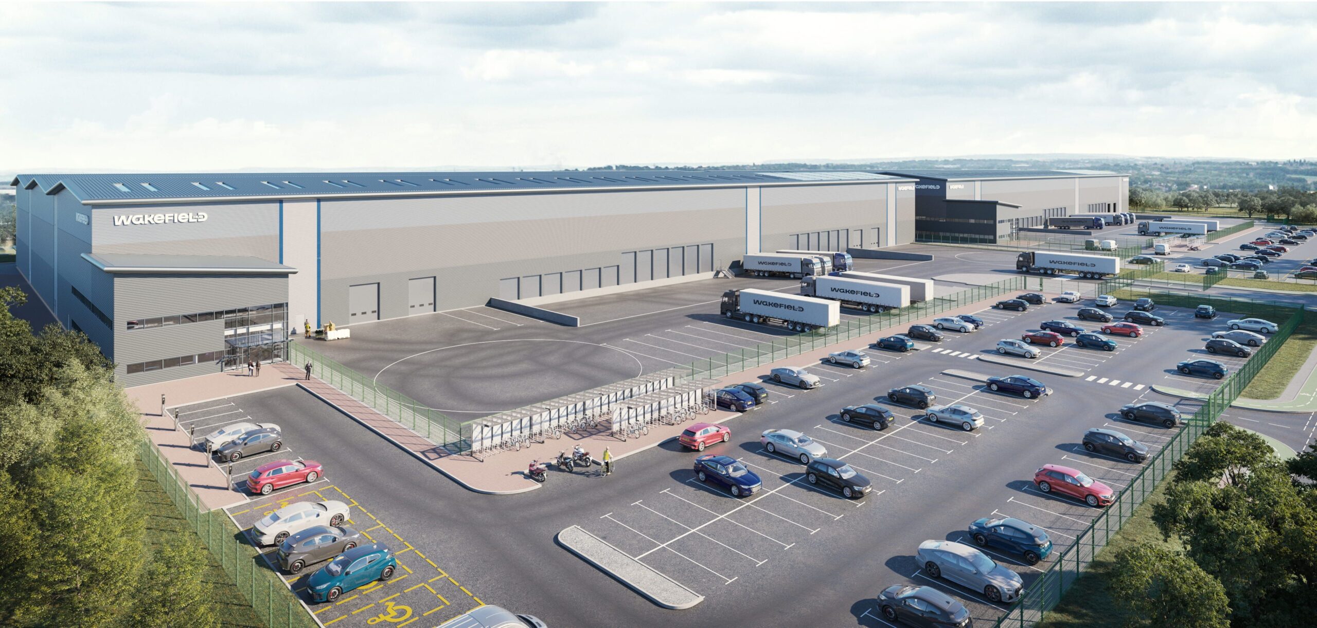 Wakefield Hub Industrial & Logistics development Building 8 exterior cgi