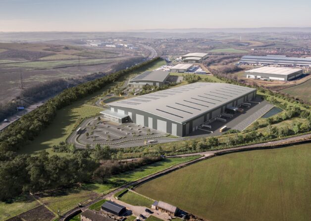 Aerial CGI of NOVA L&I development from HBD