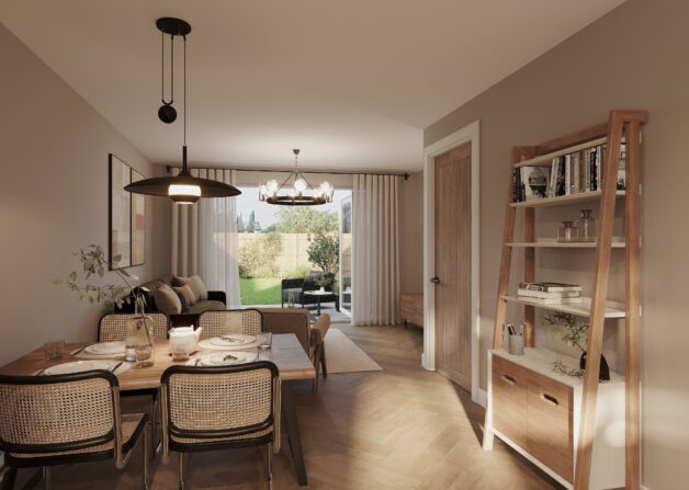 Empress Court Interior living space CGI visual