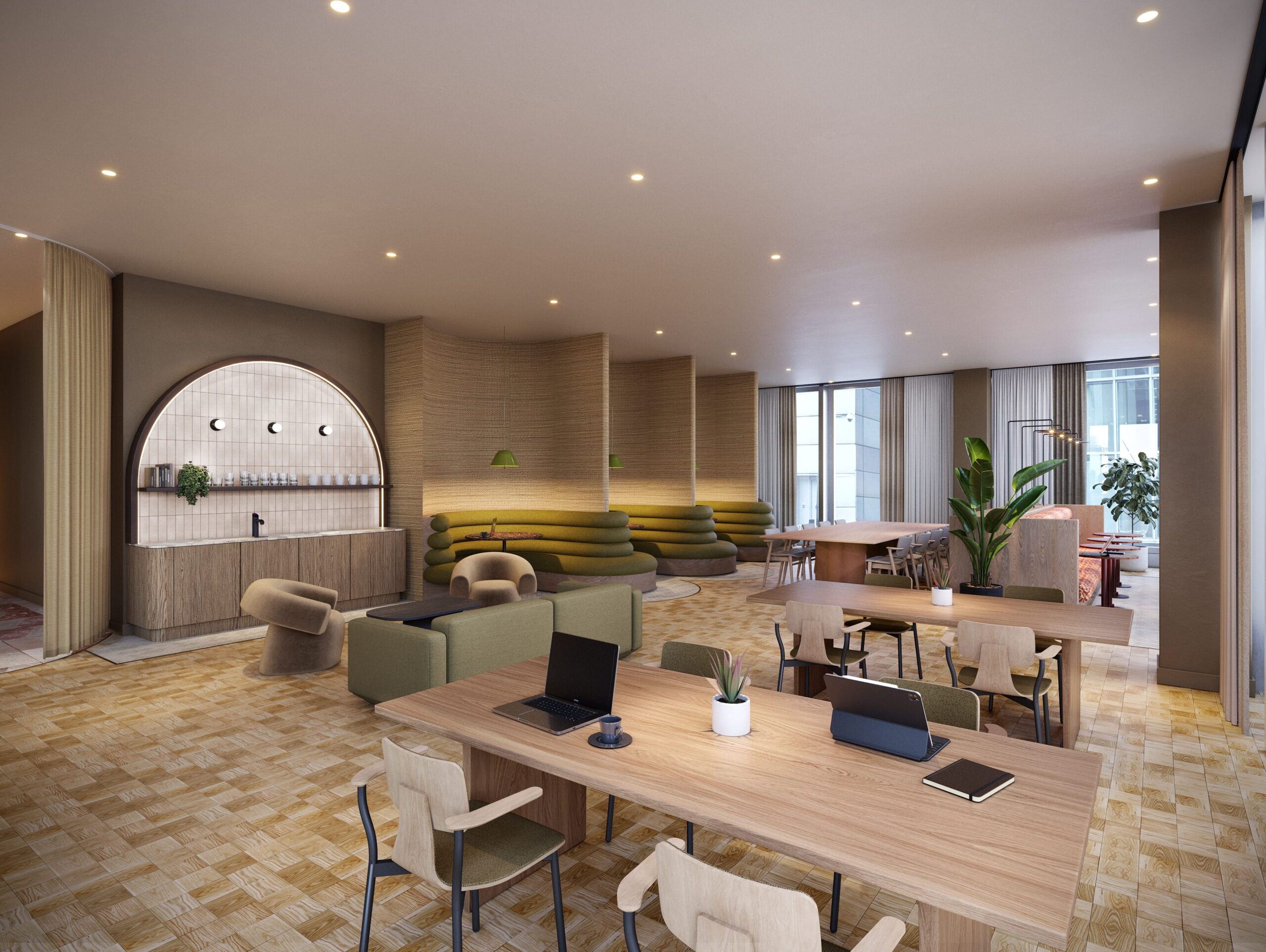 3 hardman street, interior workspace CGI