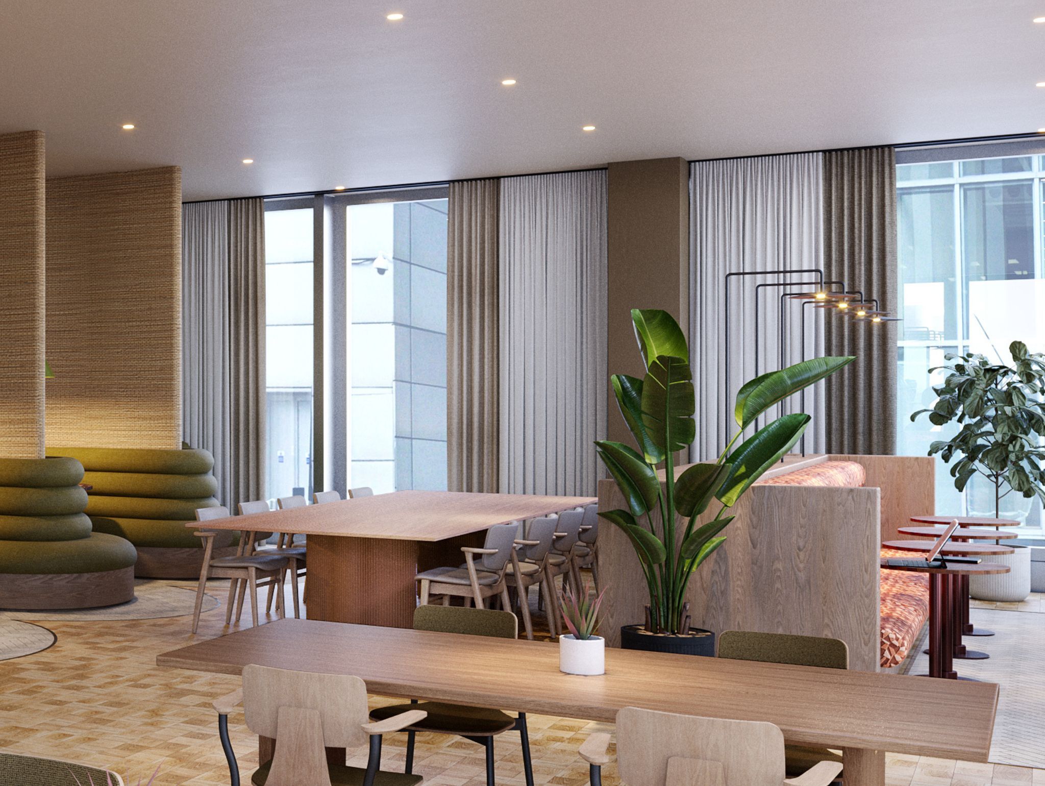 3 hardman street, interior workspace area CGI